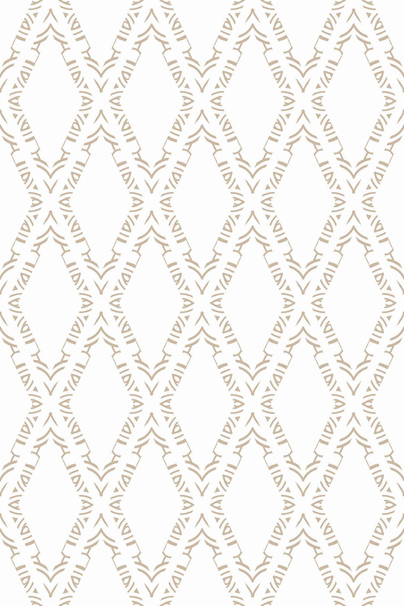 Geometric delicate diamond pattern Wallpaper - Image 2