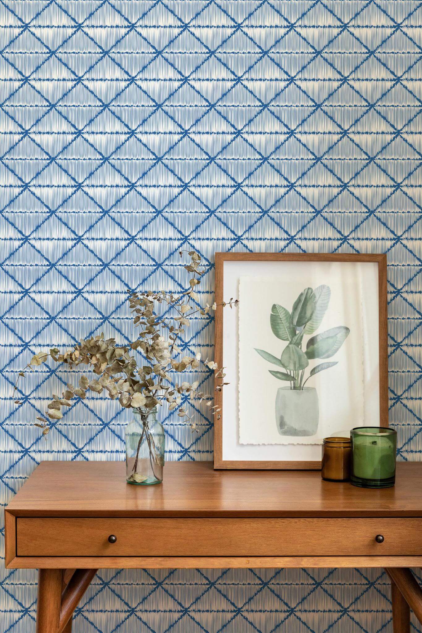 Geometric ikat Wallpaper