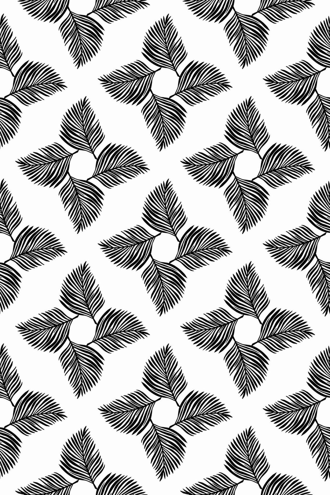 Geometric leaf Wallpaper - Image 2