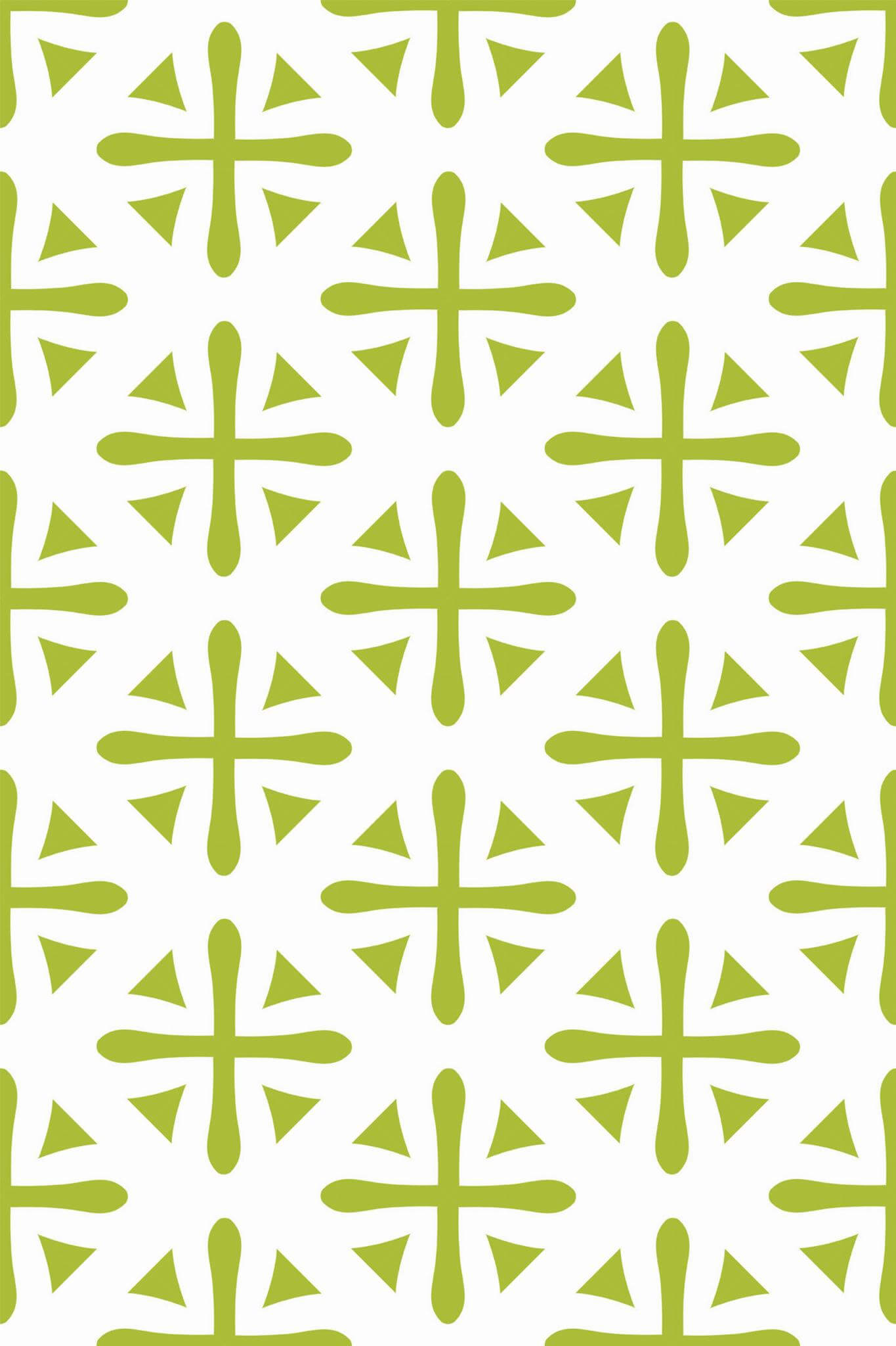 Geometric tile cross ornament Wallpaper - Image 2