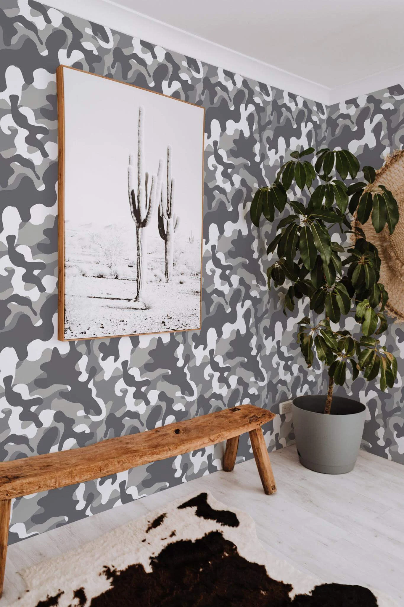 Gray camouflage Wallpaper - Image 4