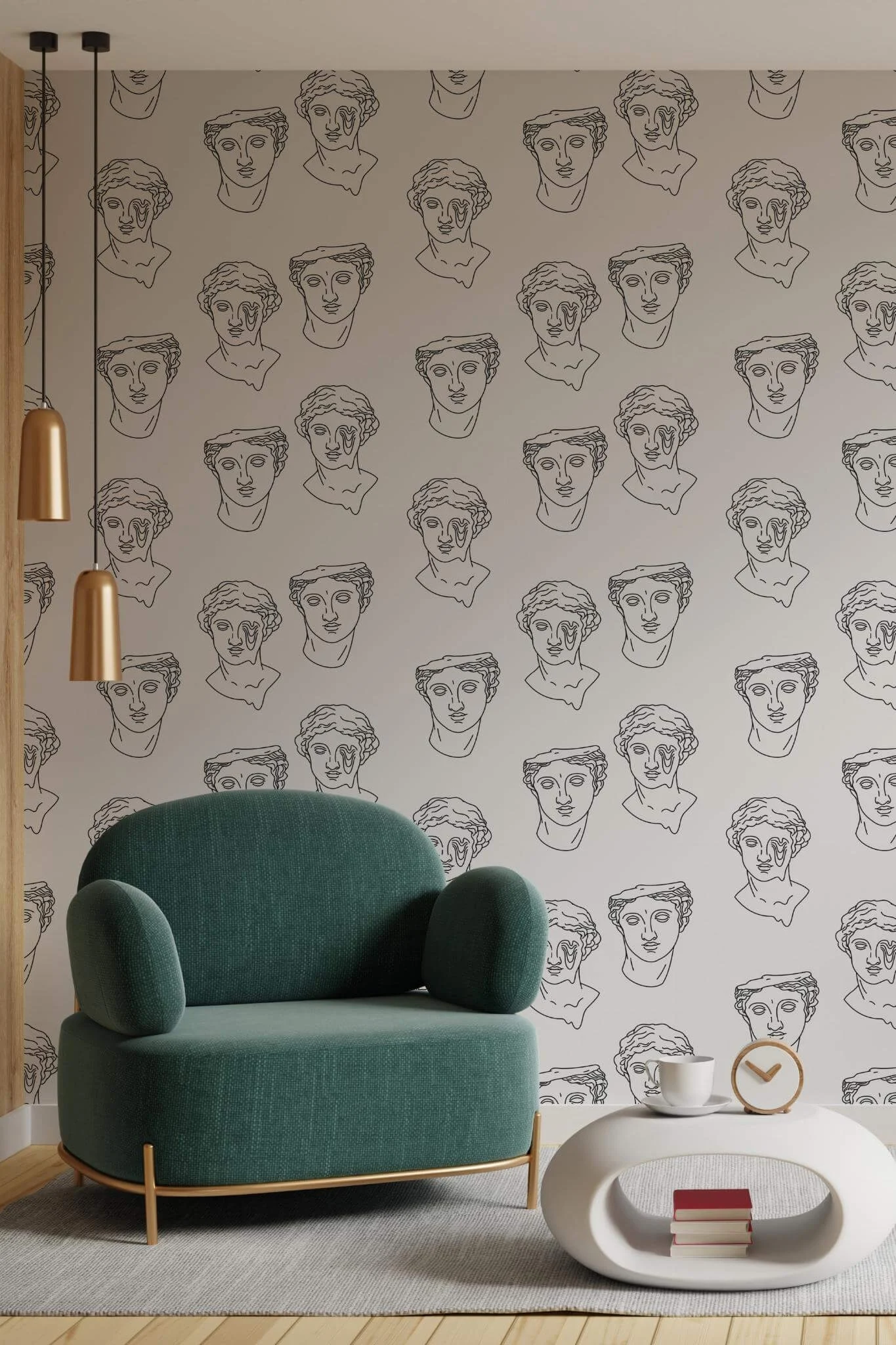 Abstract greek head Wallpaper - Image 4