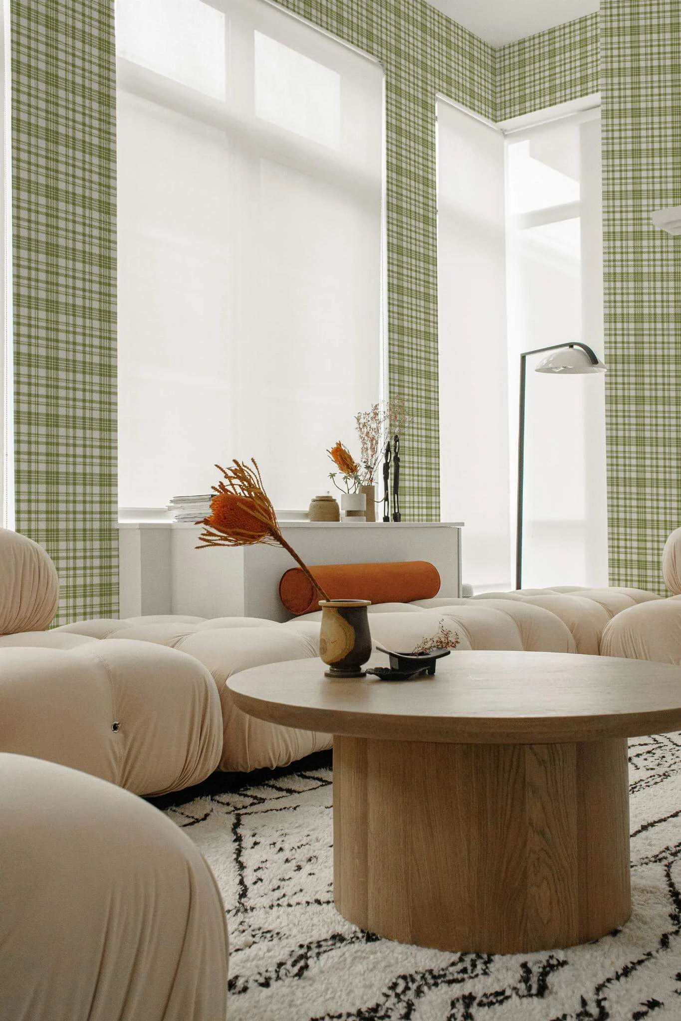 Green aesthetic plaid Wallpaper - Image 3