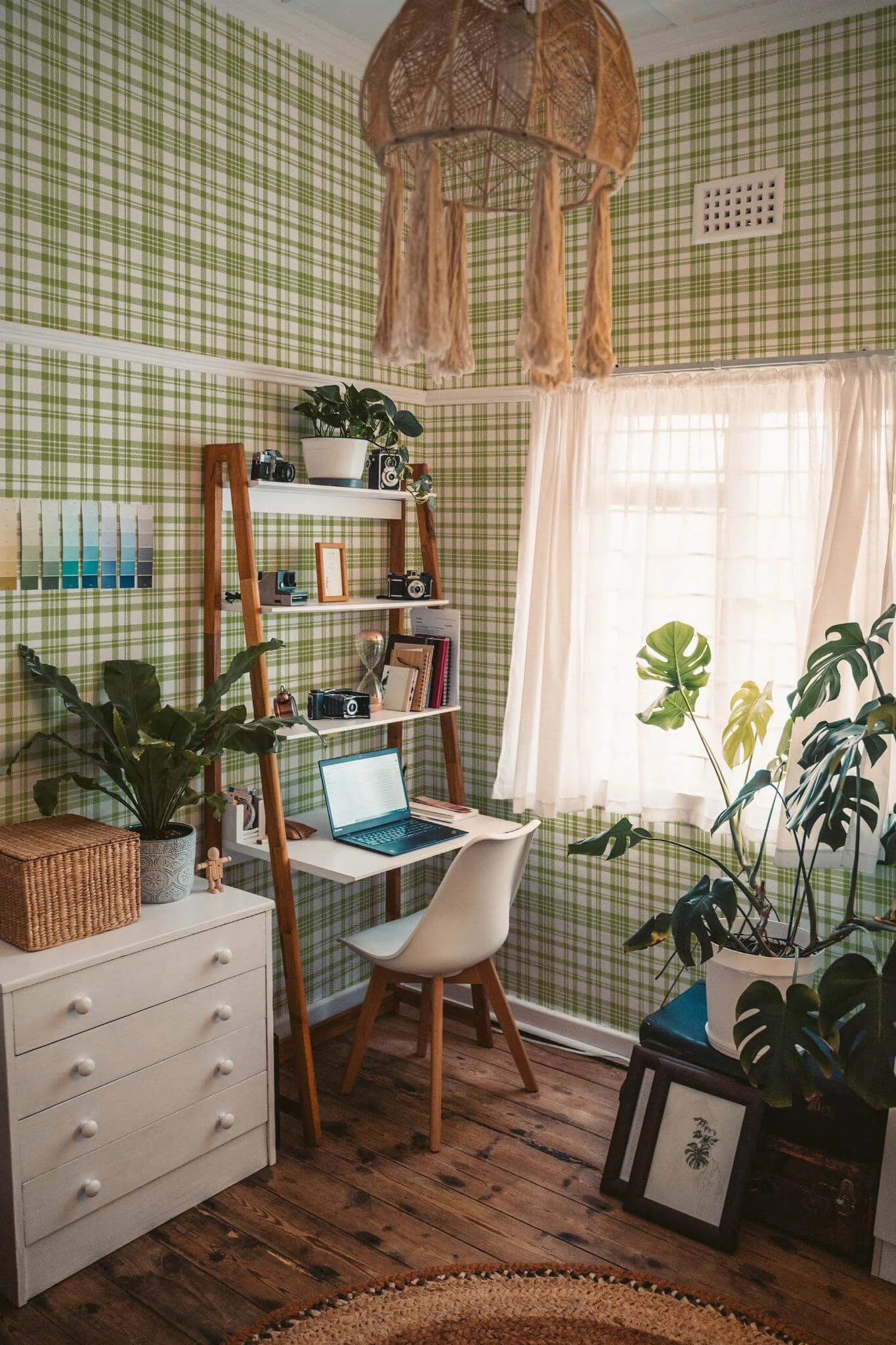 Green aesthetic plaid Wallpaper - Image 4