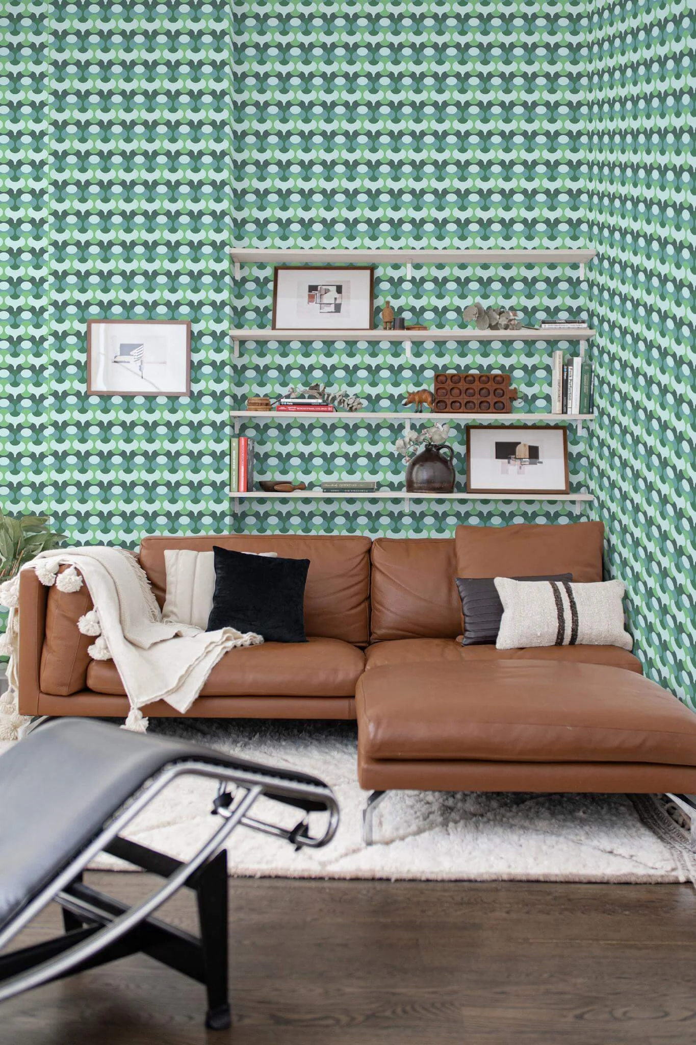 Blue and green retro Wallpaper - Image 3