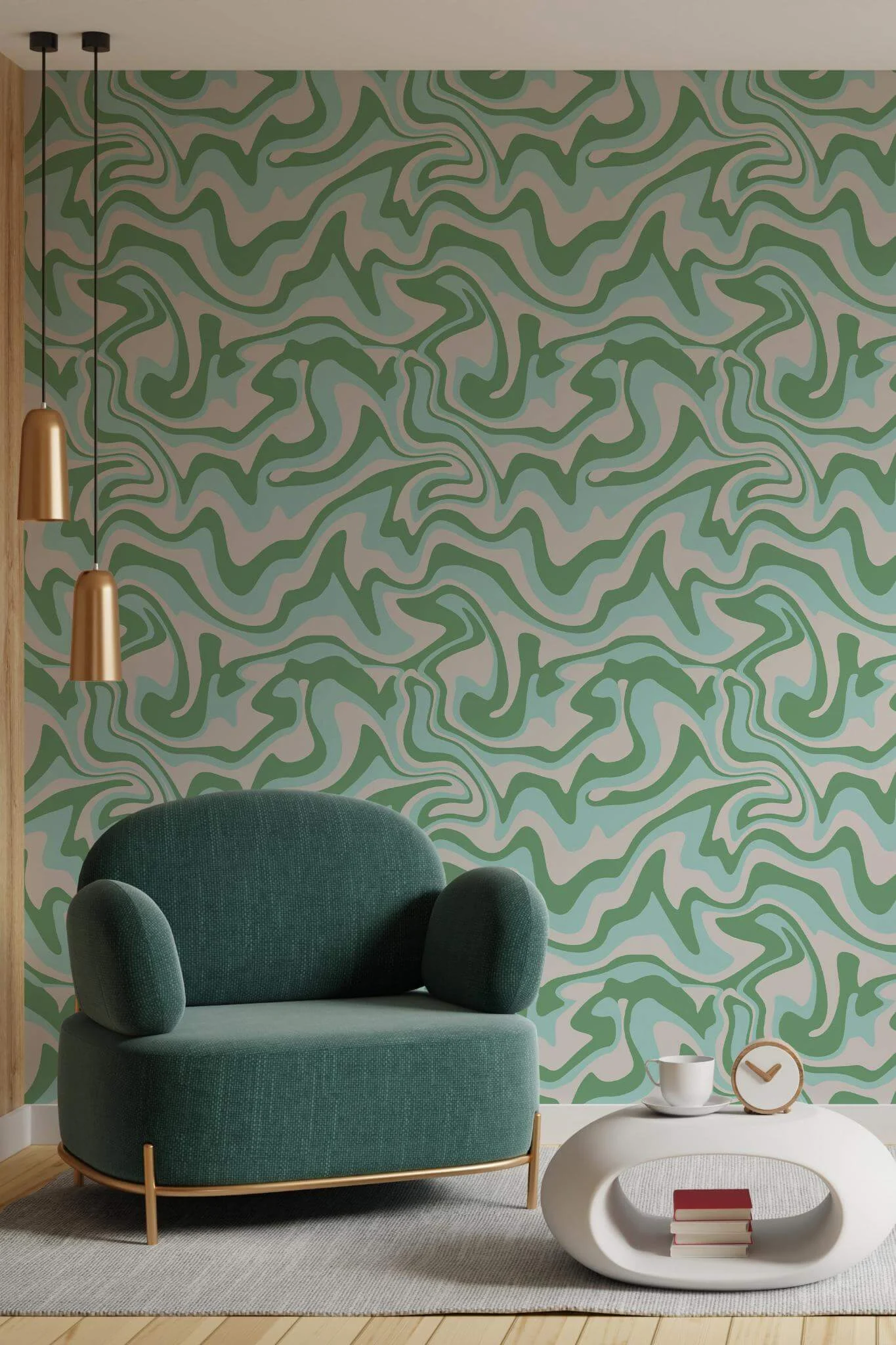 Green groovy Wallpaper - Image 3