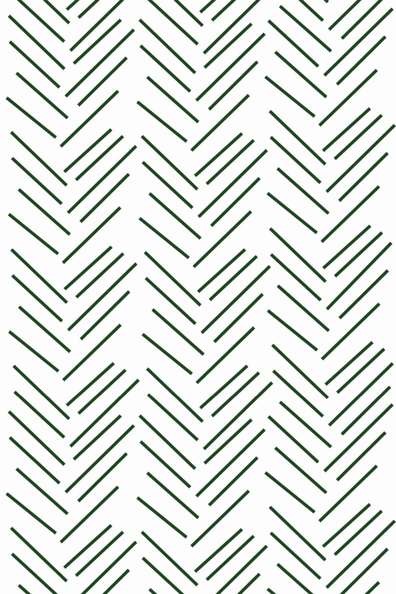Green herringbone Wallpaper - Image 3