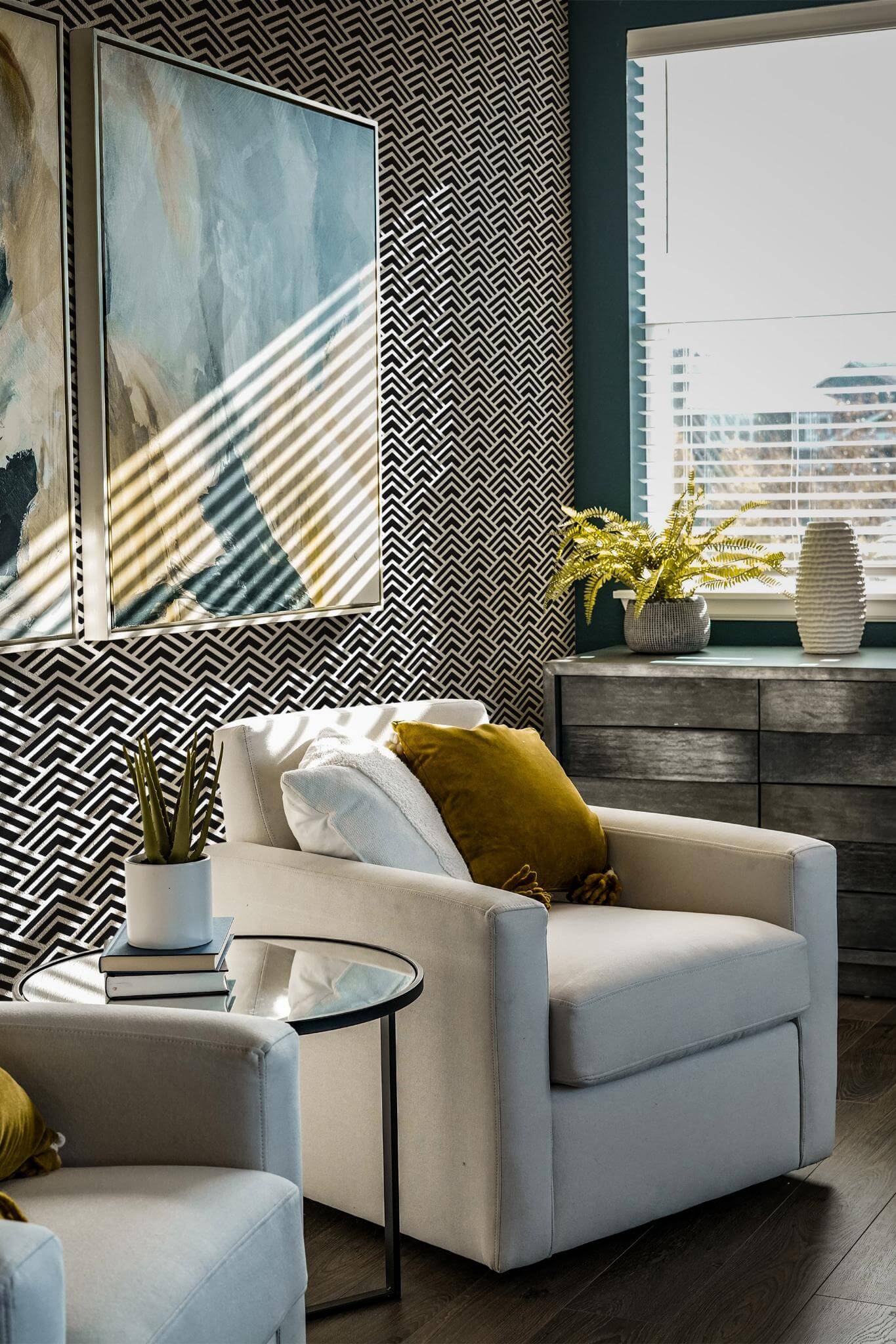 Geometric chevron Wallpaper - Image 4