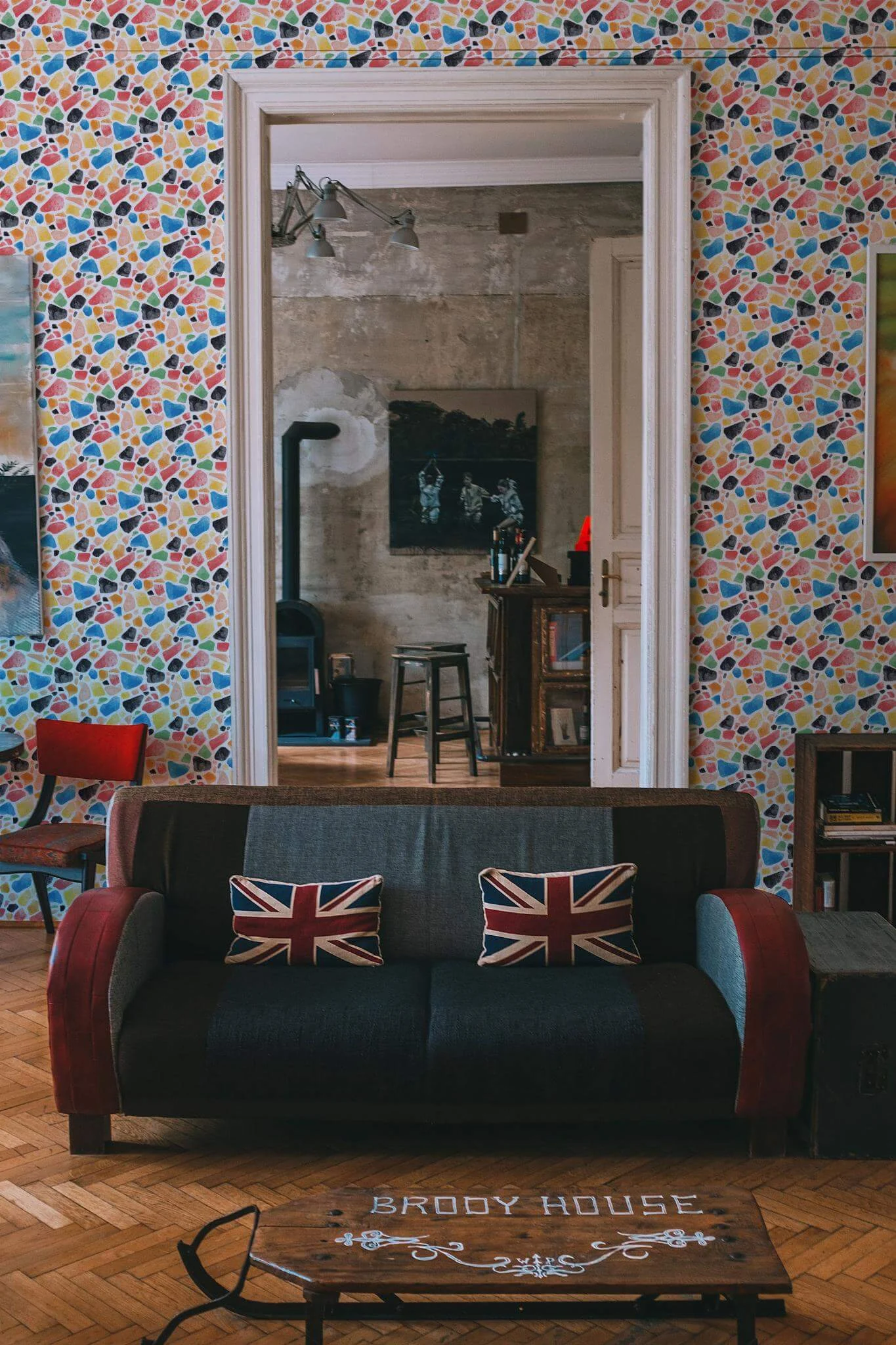 Hand painted terrazzo Wallpaper - Image 3