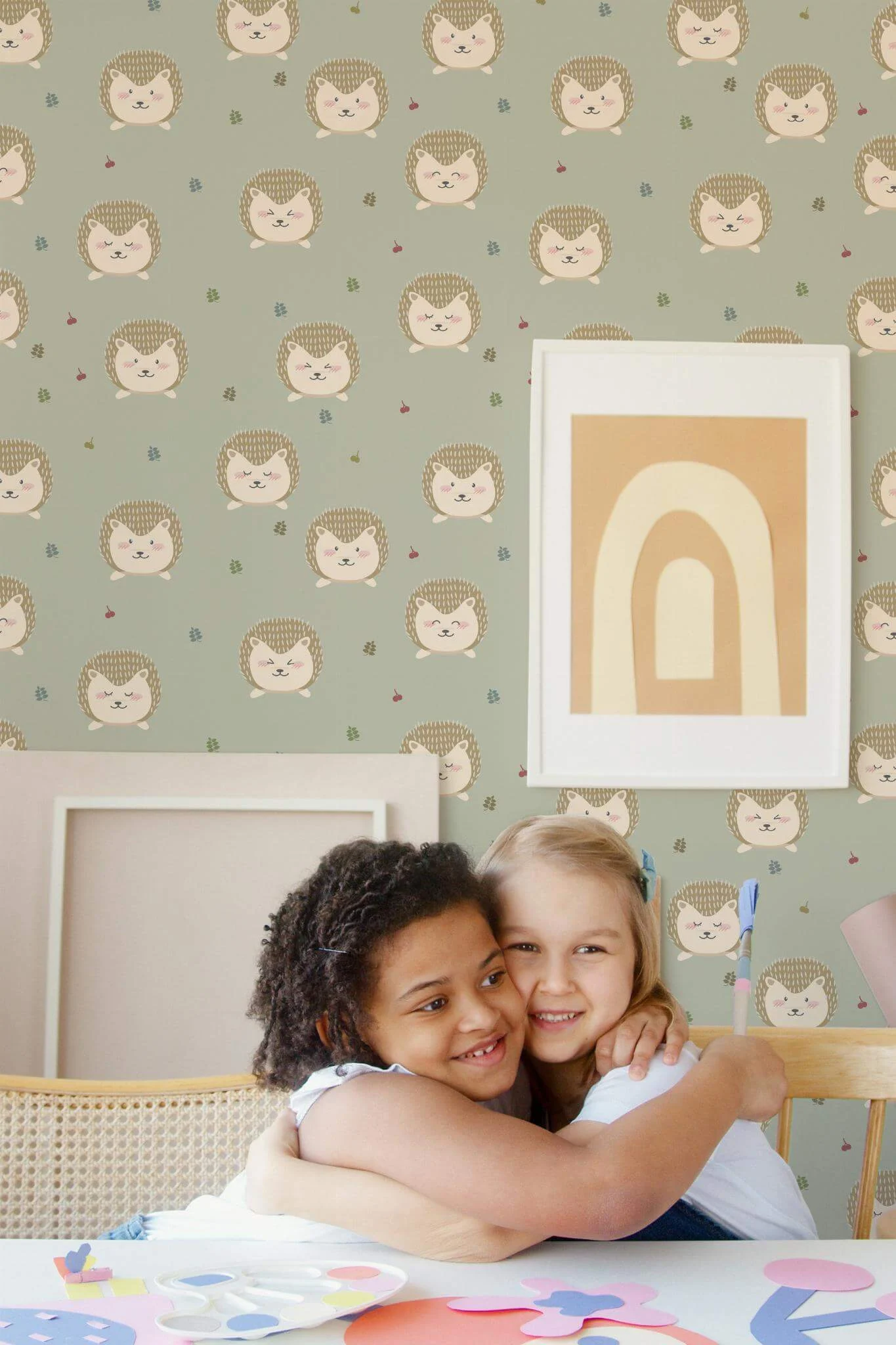 Hedgehog animal print Wallpaper - Image 4