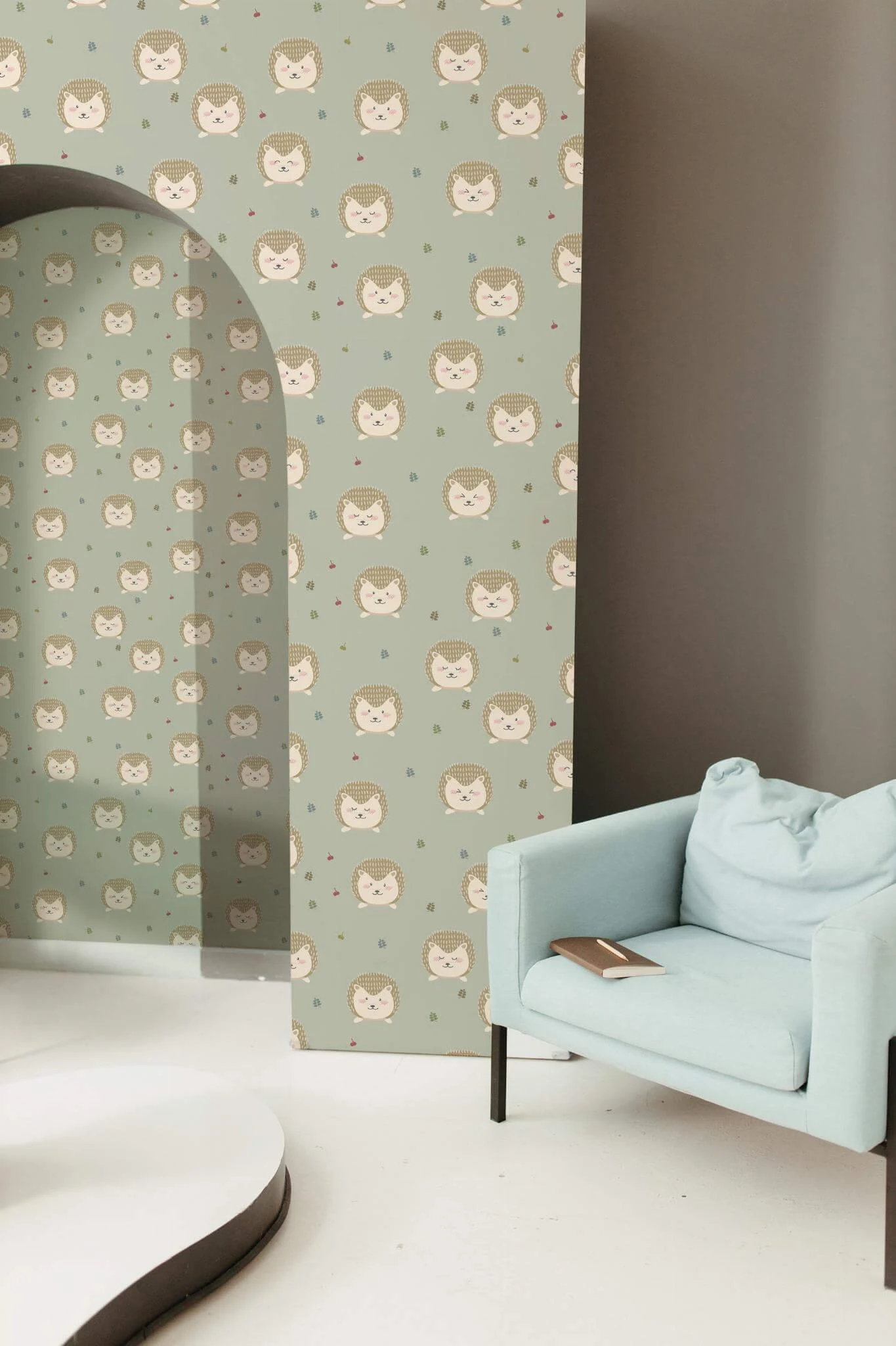 Hedgehog animal print Wallpaper - Image 3