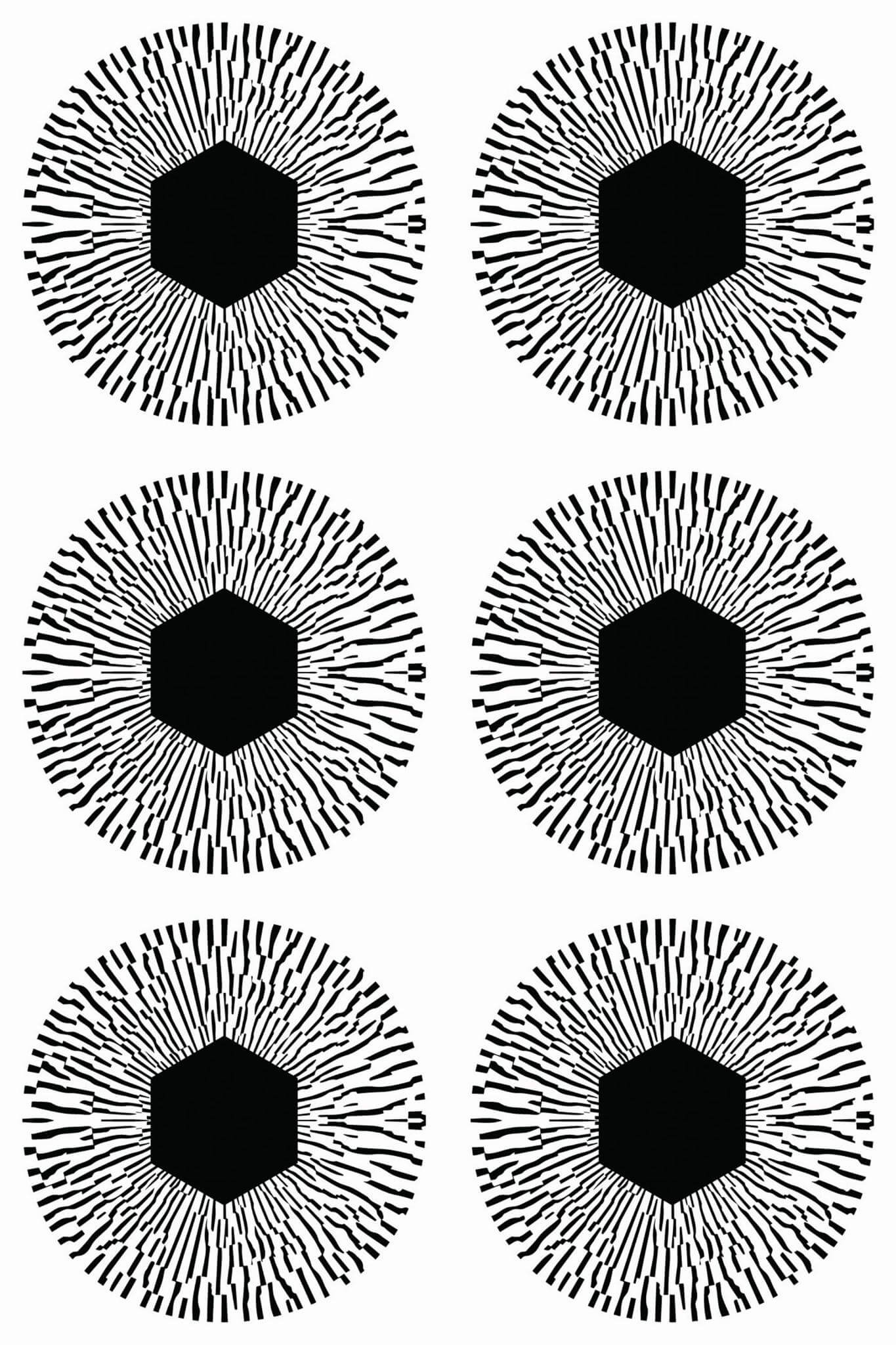 Honeycomb circles Wallpaper - Image 2