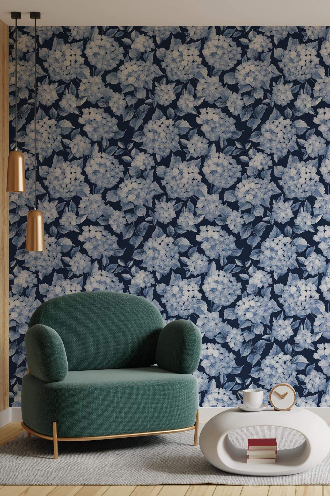 Blue hydrangea Wallpaper - Image 4
