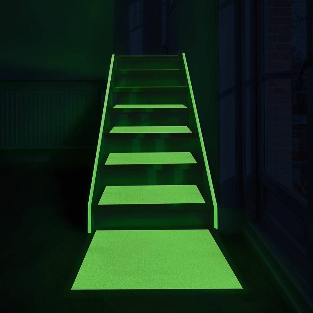 Glow in the Dark Adhesive Stair Mats | Peel & Stick, Self Adhesive Floor Mat - SafetyMat