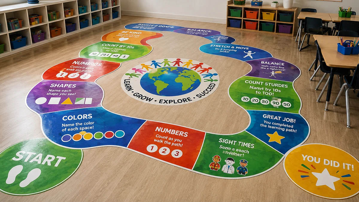 Indoor Floor Decals for Classrooms That Work