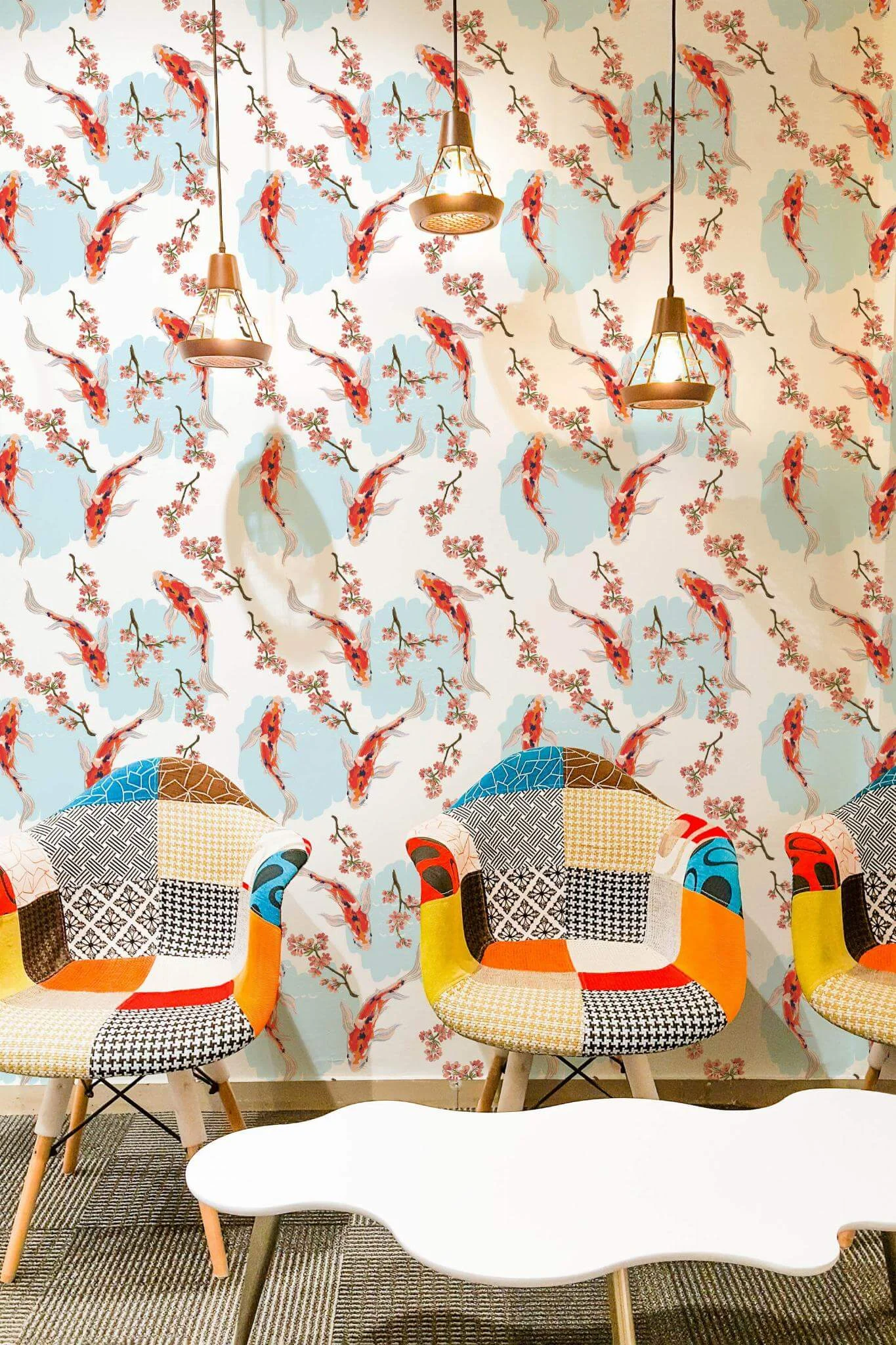 Koi fish chinoiserie Wallpaper - Image 4