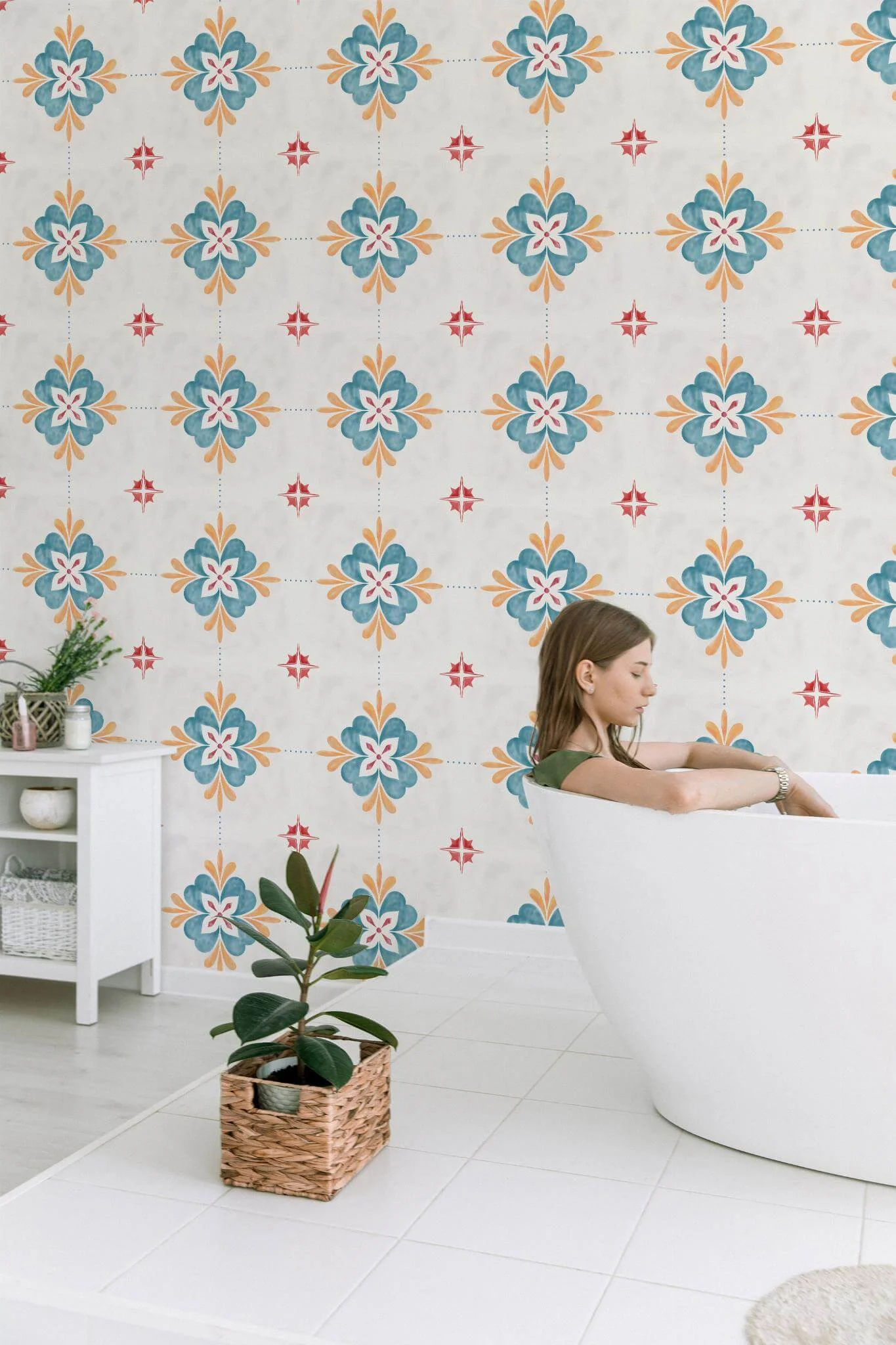 Large ornamental tile Wallpaper - Image 4