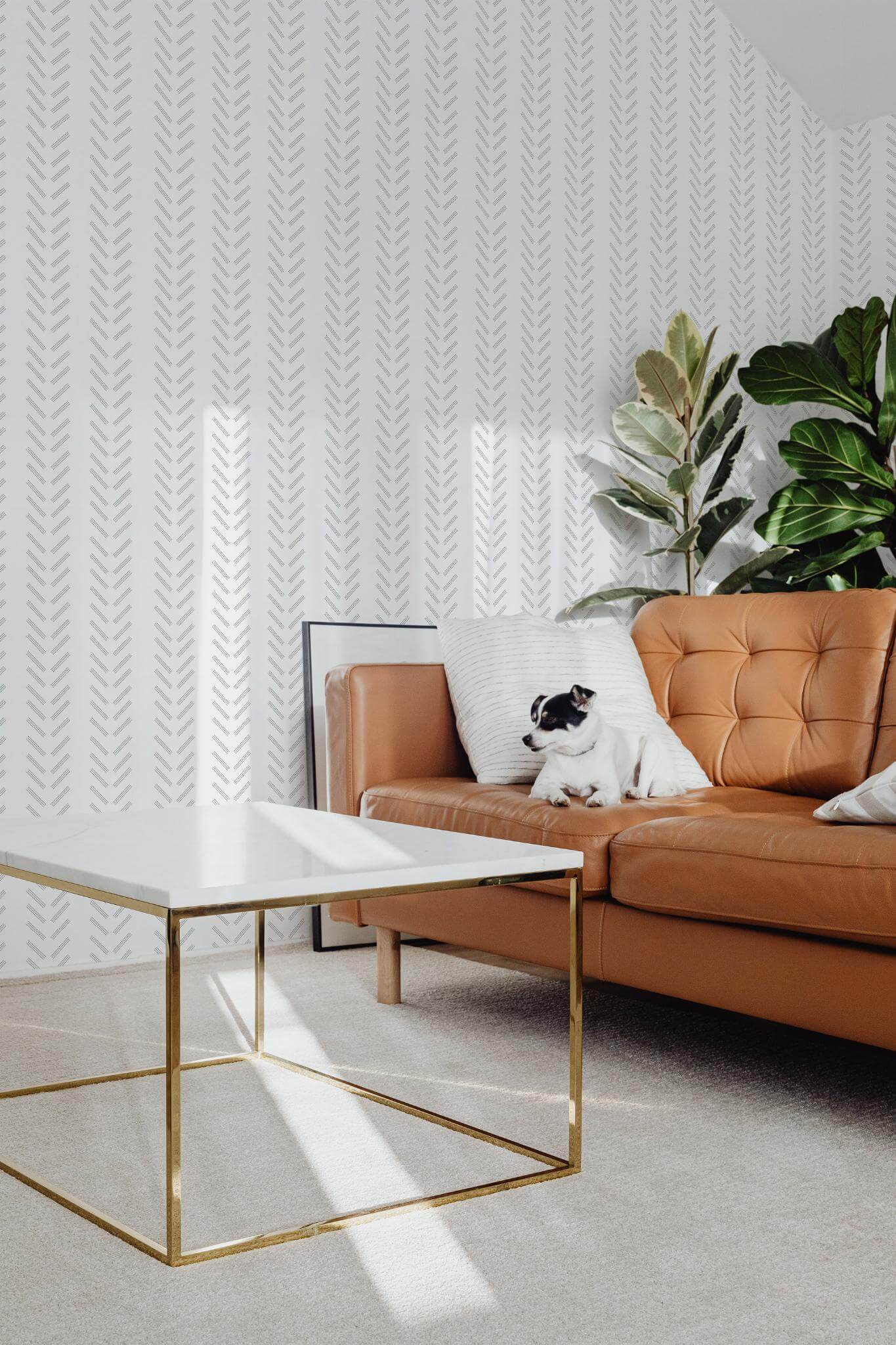 Modern herringbone Wallpaper - Image 3