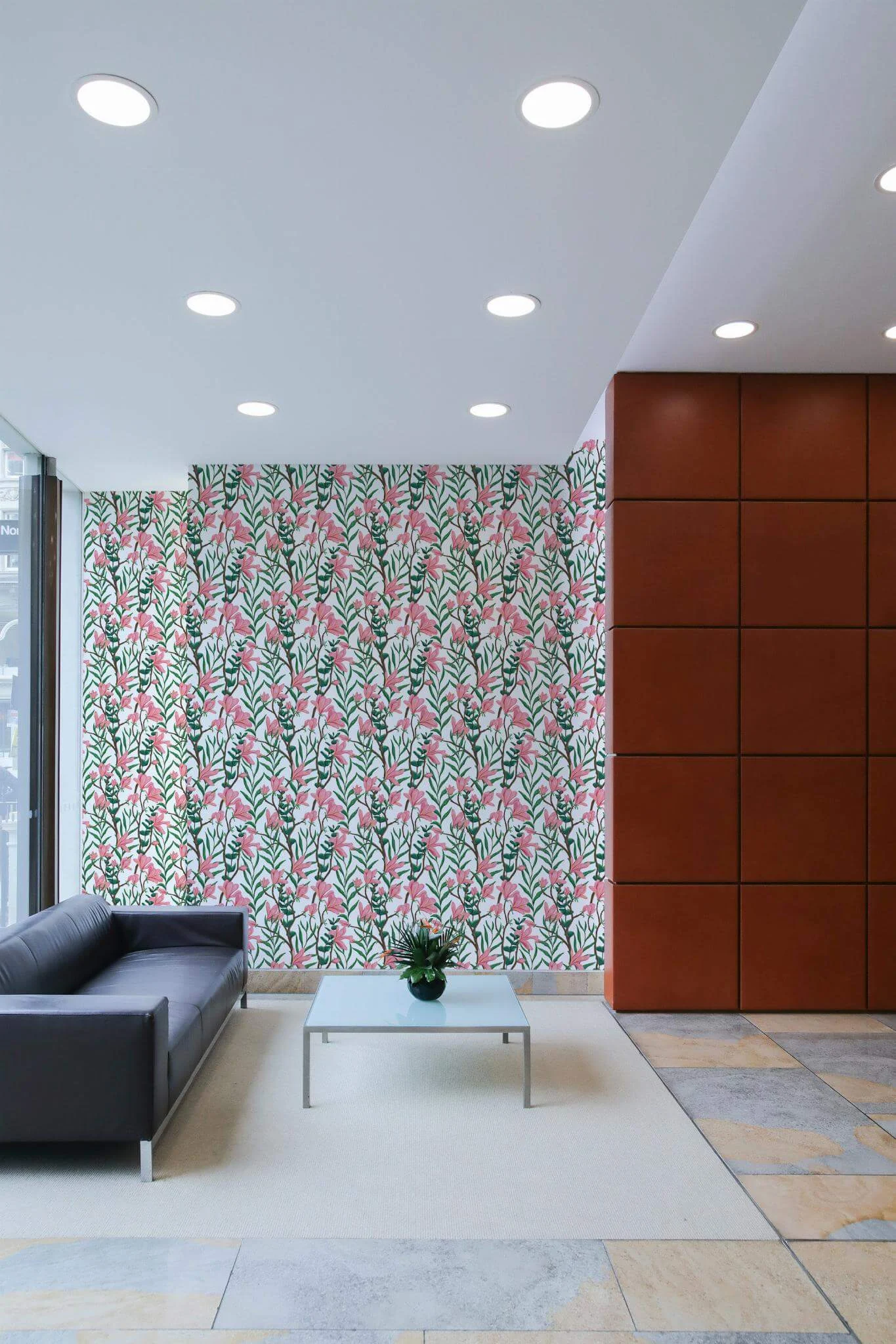 Pink bold magnolia Wallpaper - Image 3