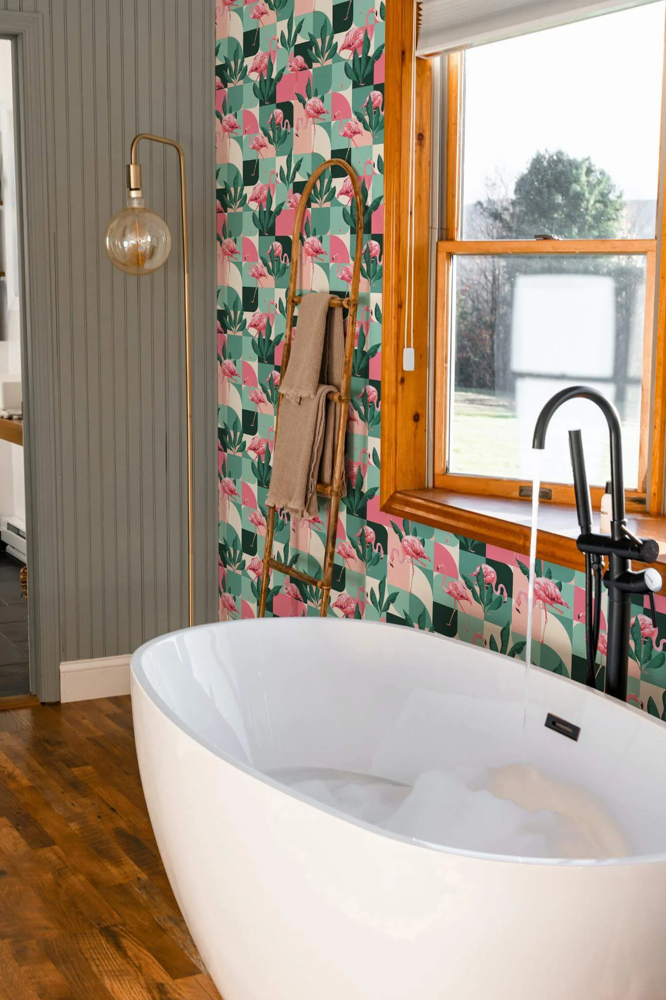 Midcentury flamingo Wallpaper - Image 4
