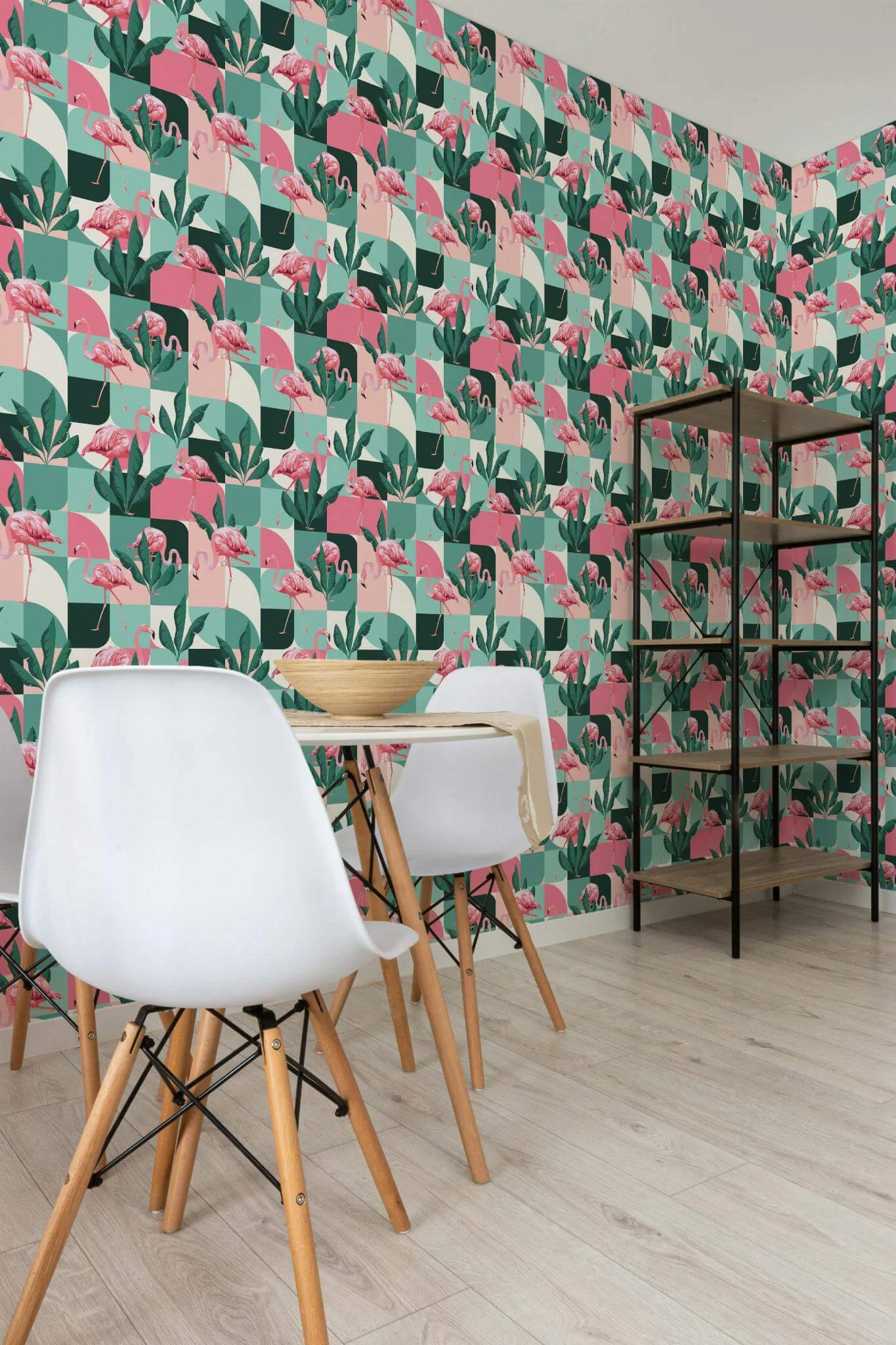Midcentury flamingo Wallpaper - Image 3