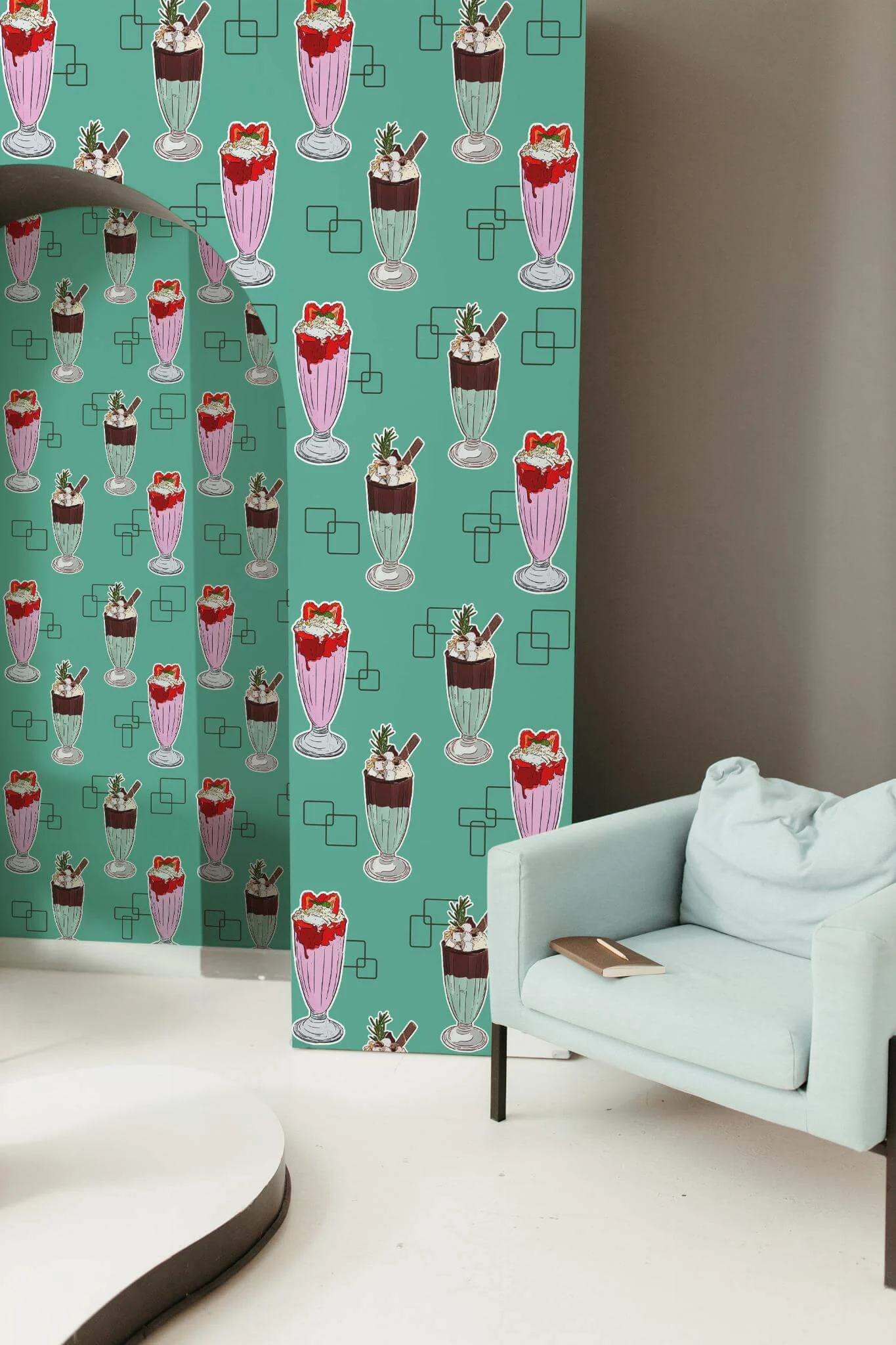 Retro 50’s milkshake Wallpaper - Image 3