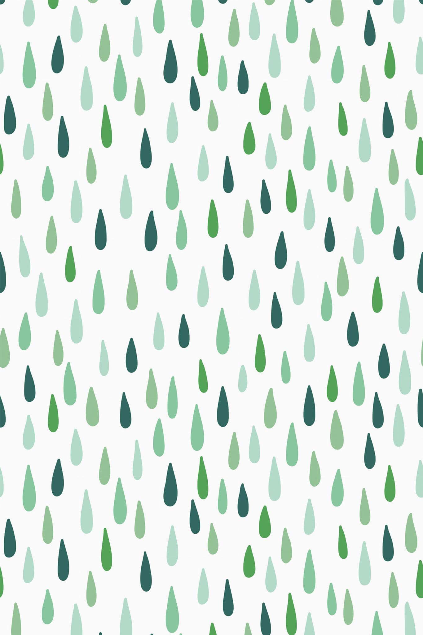 Minimalist green drops Wallpaper - Image 2