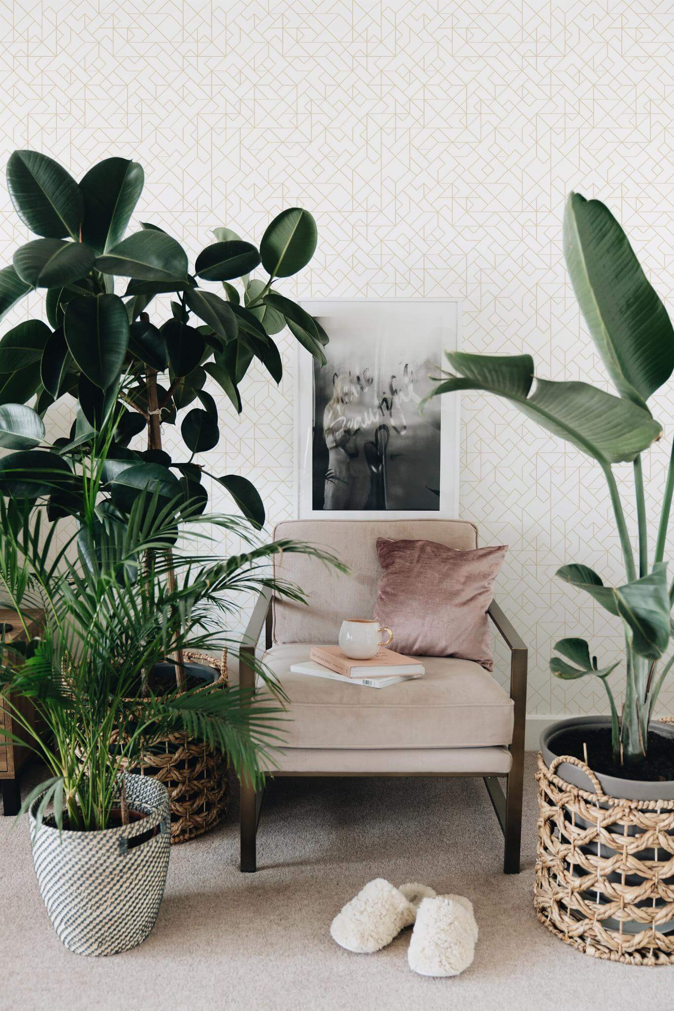 Contemporary geometric Wallpaper - Image 4