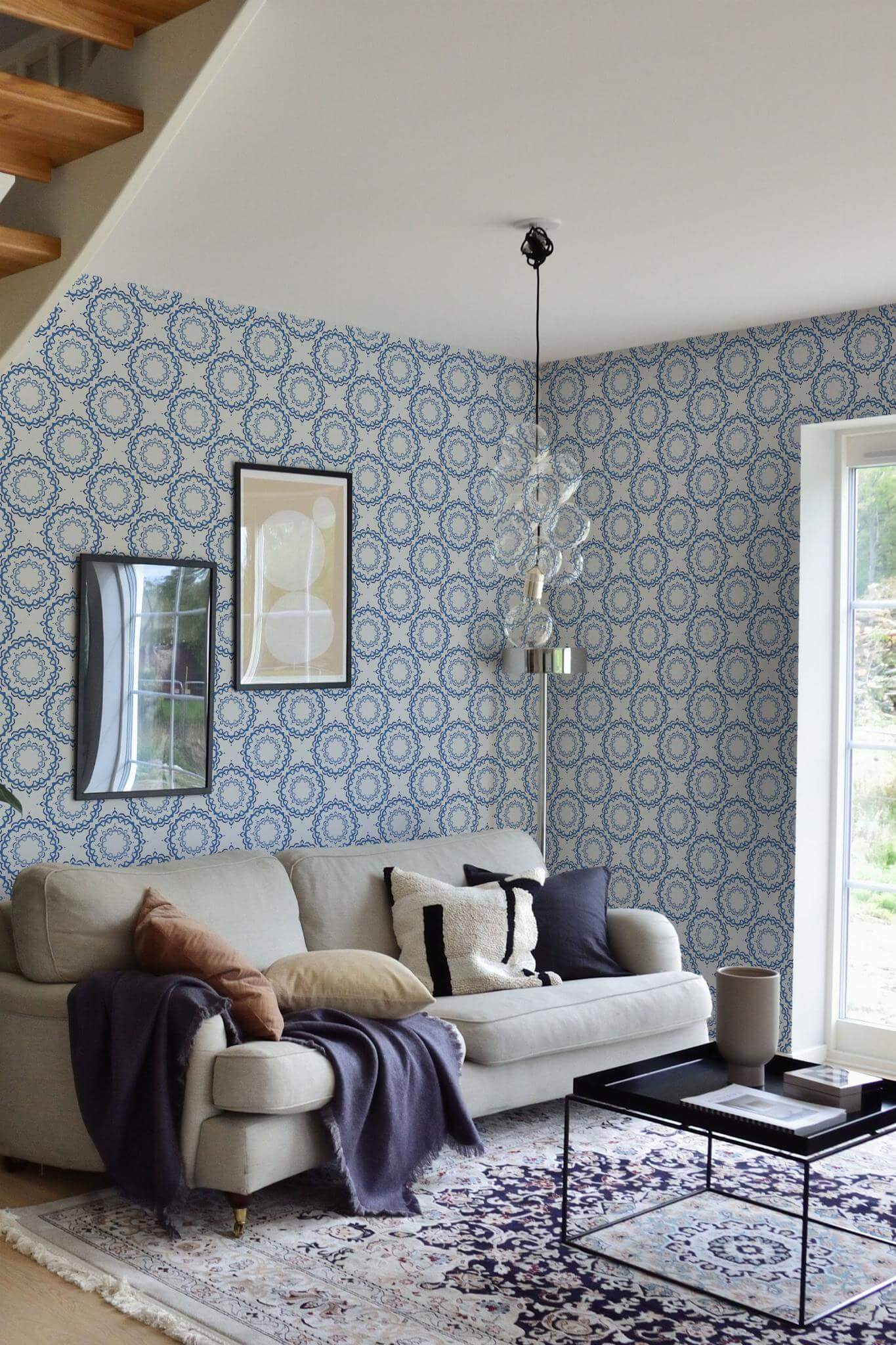 Blue Moroccan Wallpaper - Image 3