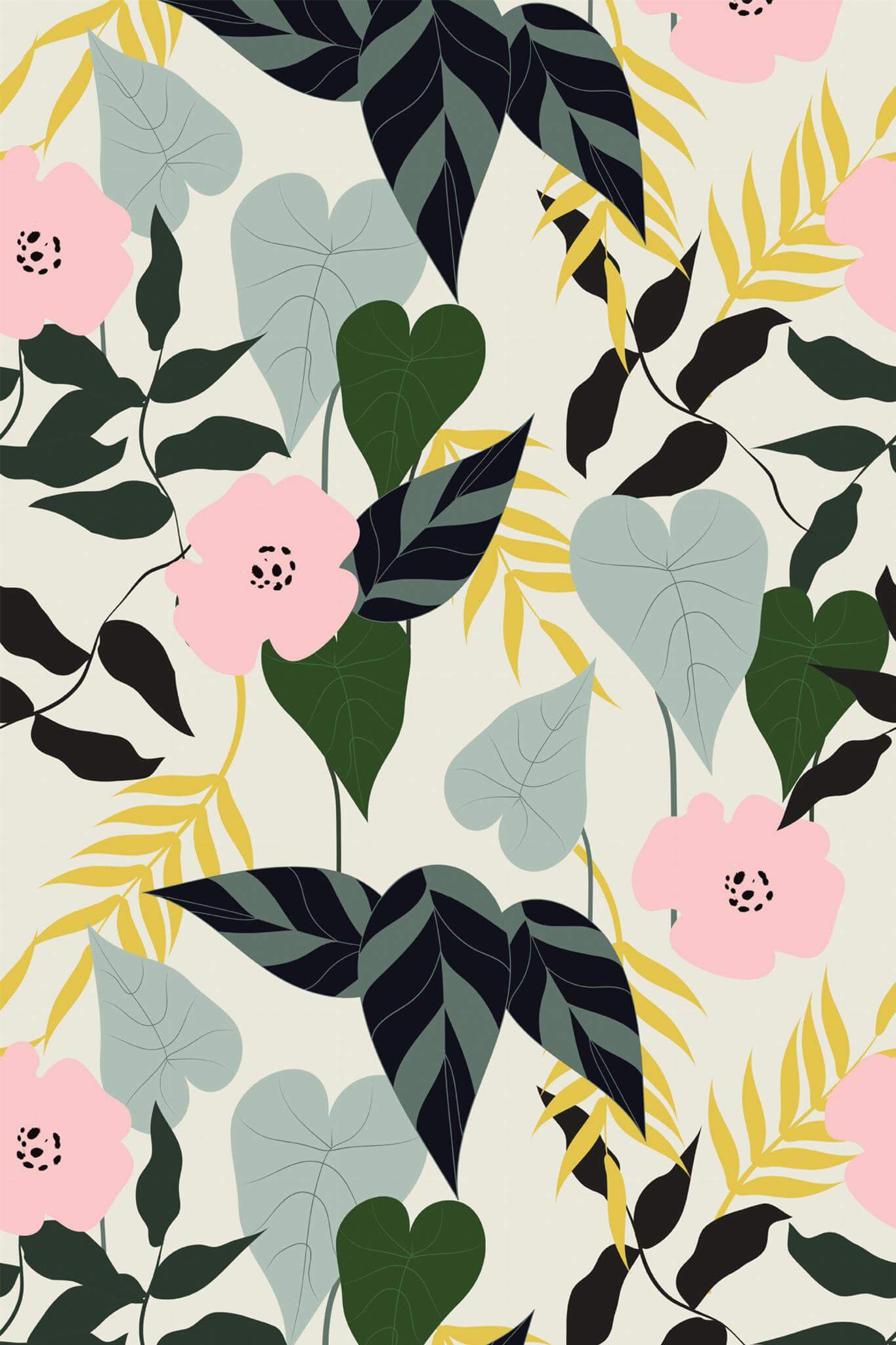 Multicolor floral and botanical Wallpaper - Image 2