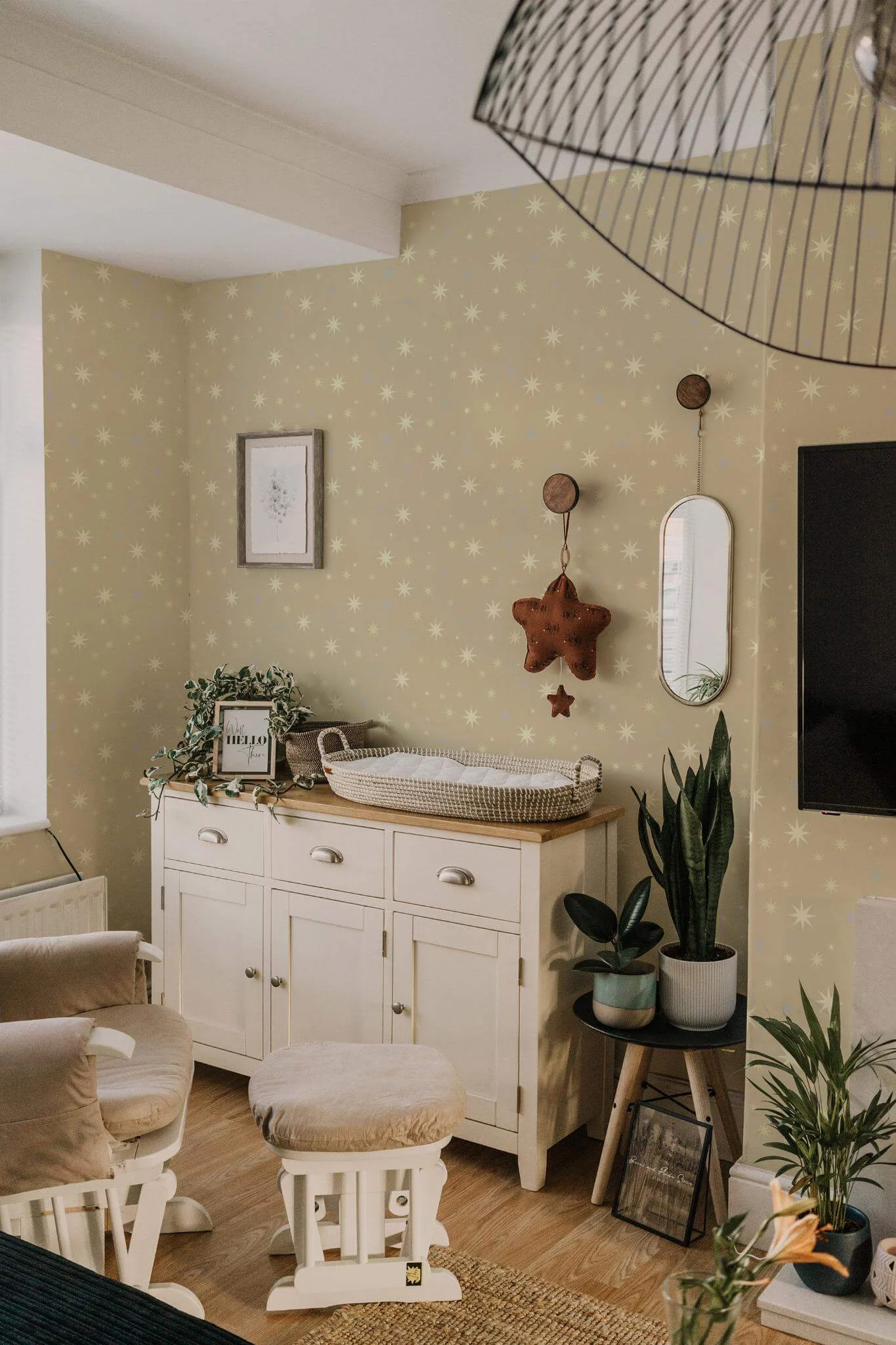 Brown Nursery Stars Wallpaper - Image 4