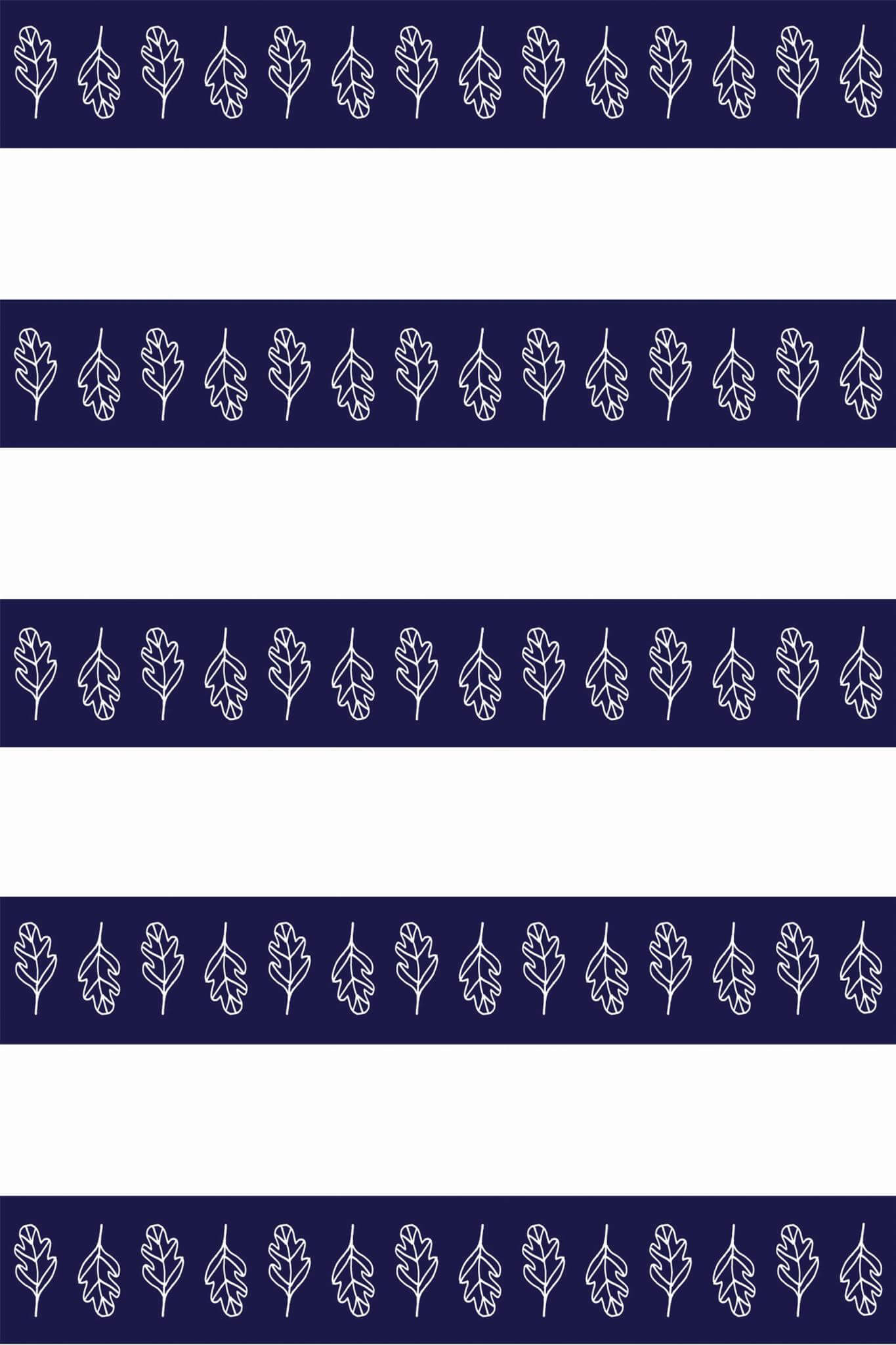 Oak leaf stripe Wallpaper - Image 2