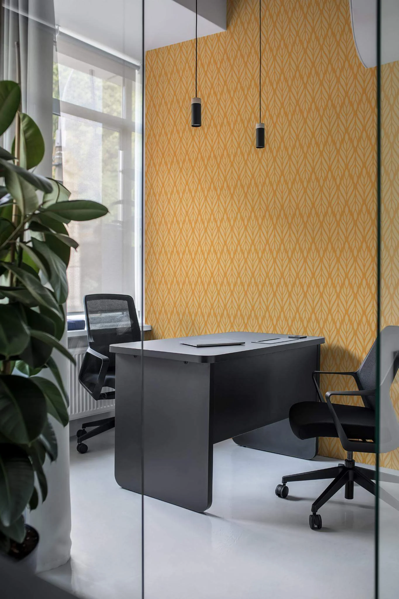 Orange Art Deco Wallpaper - Image 4