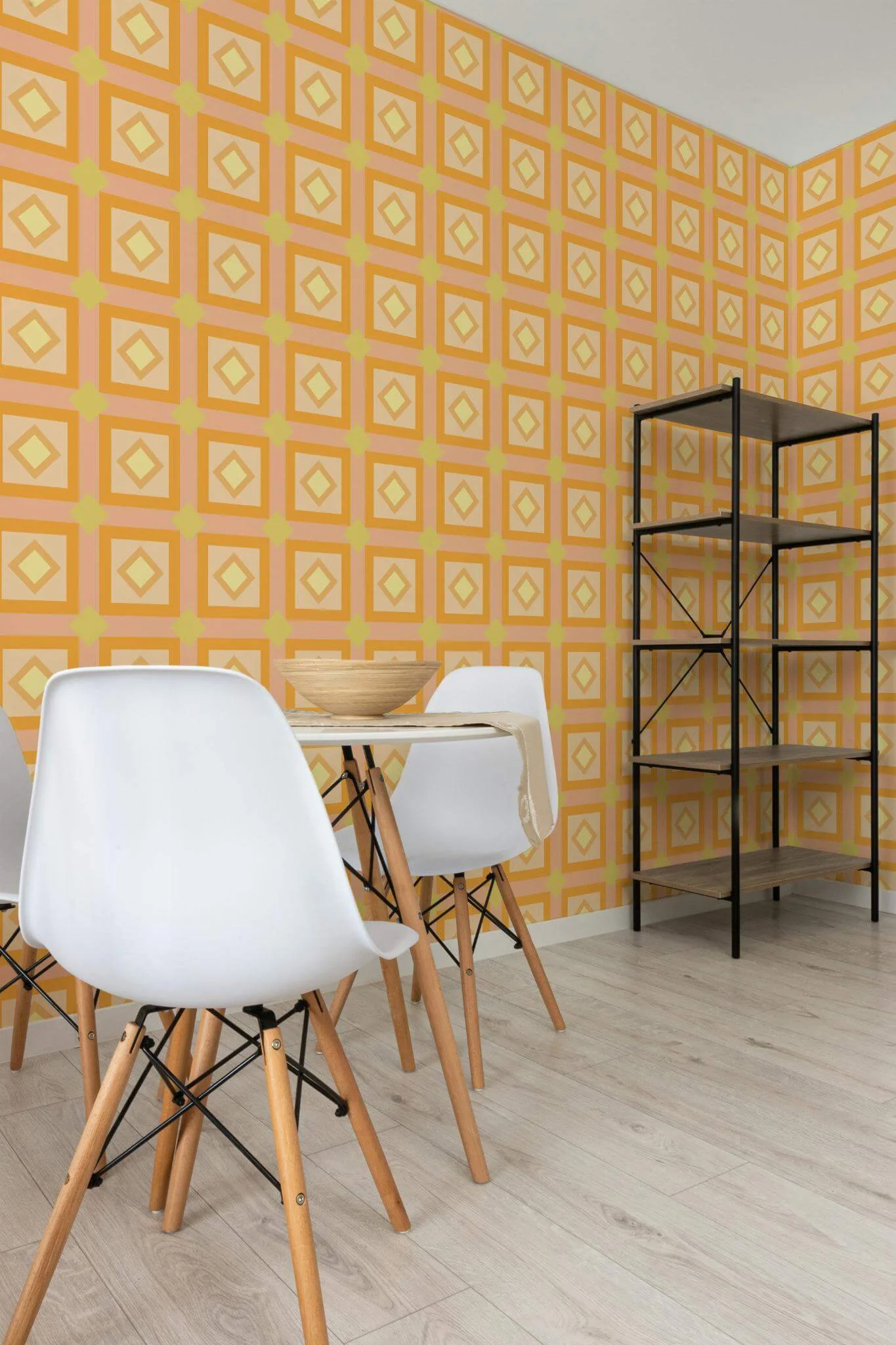 Orange geometric Wallpaper - Image 3