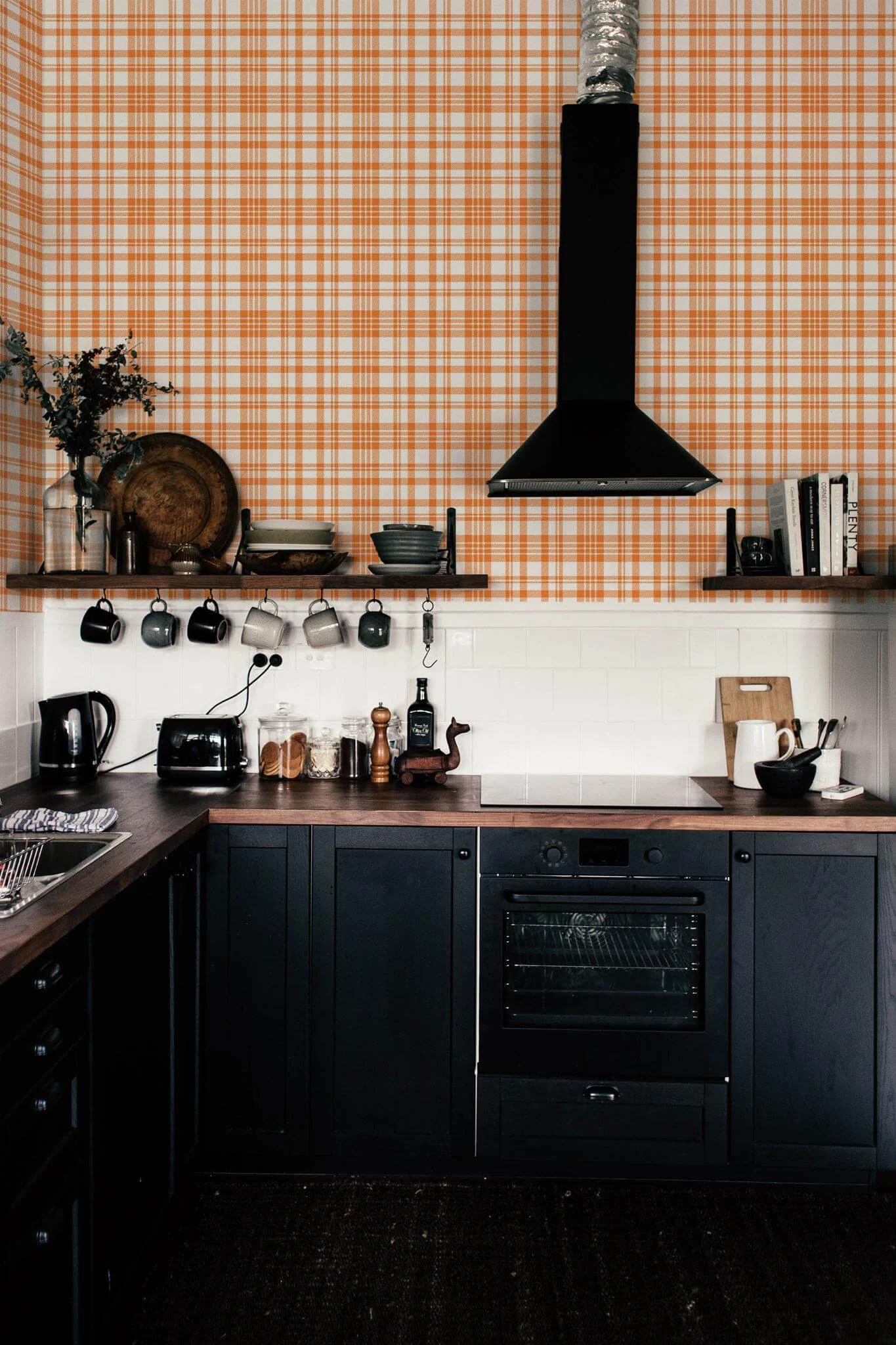Orange plaid Wallpaper - Image 4