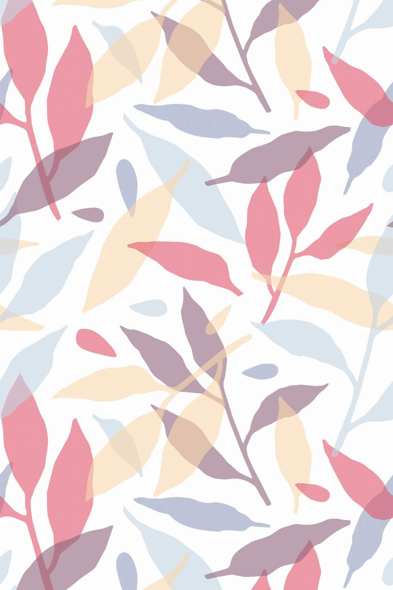 Overlapping leaf Wallpaper - Image 2
