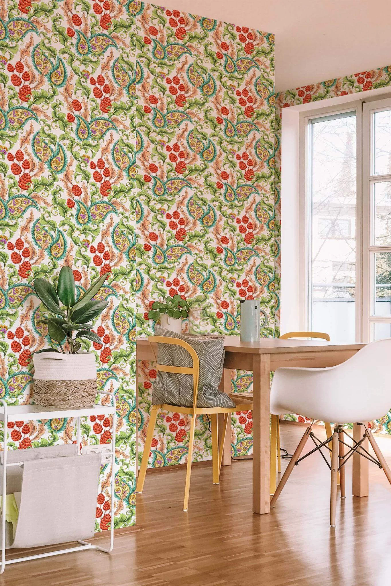 Blooming garden paisley Wallpaper - Image 3