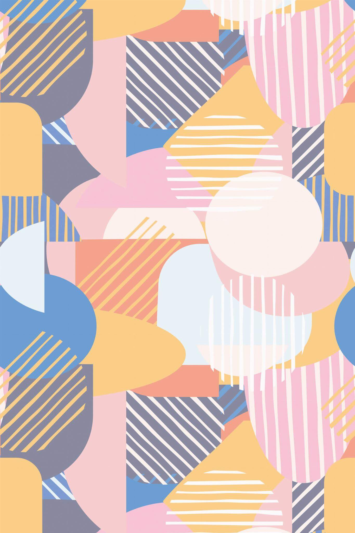 Pastel abstract geometric Wallpaper - Image 2