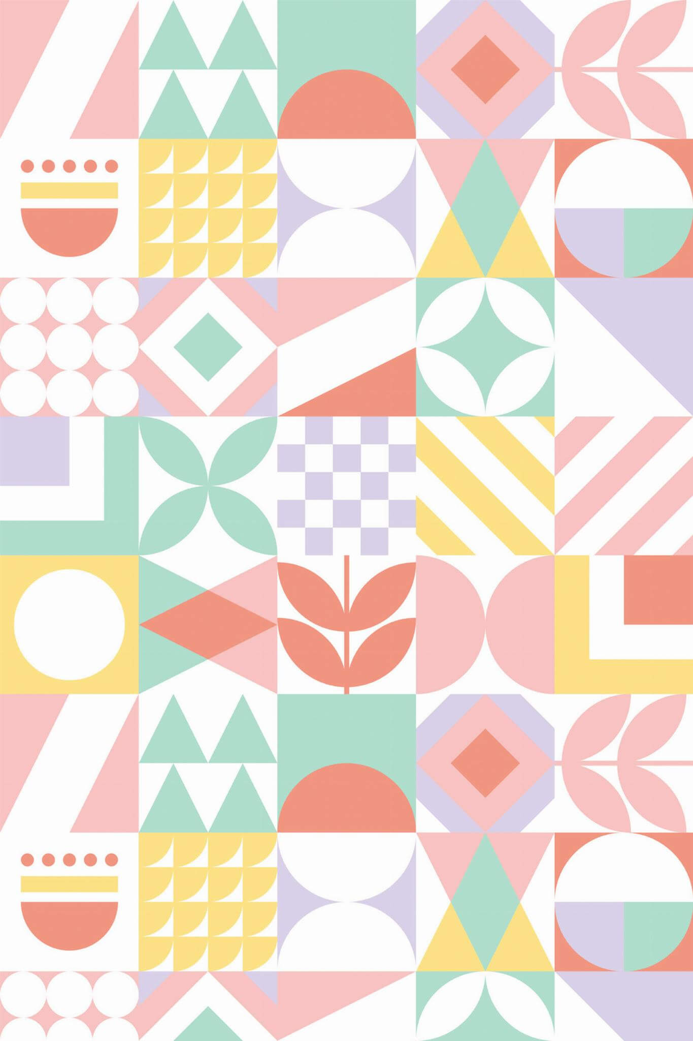 Pastel geometric Wallpaper - Image 2