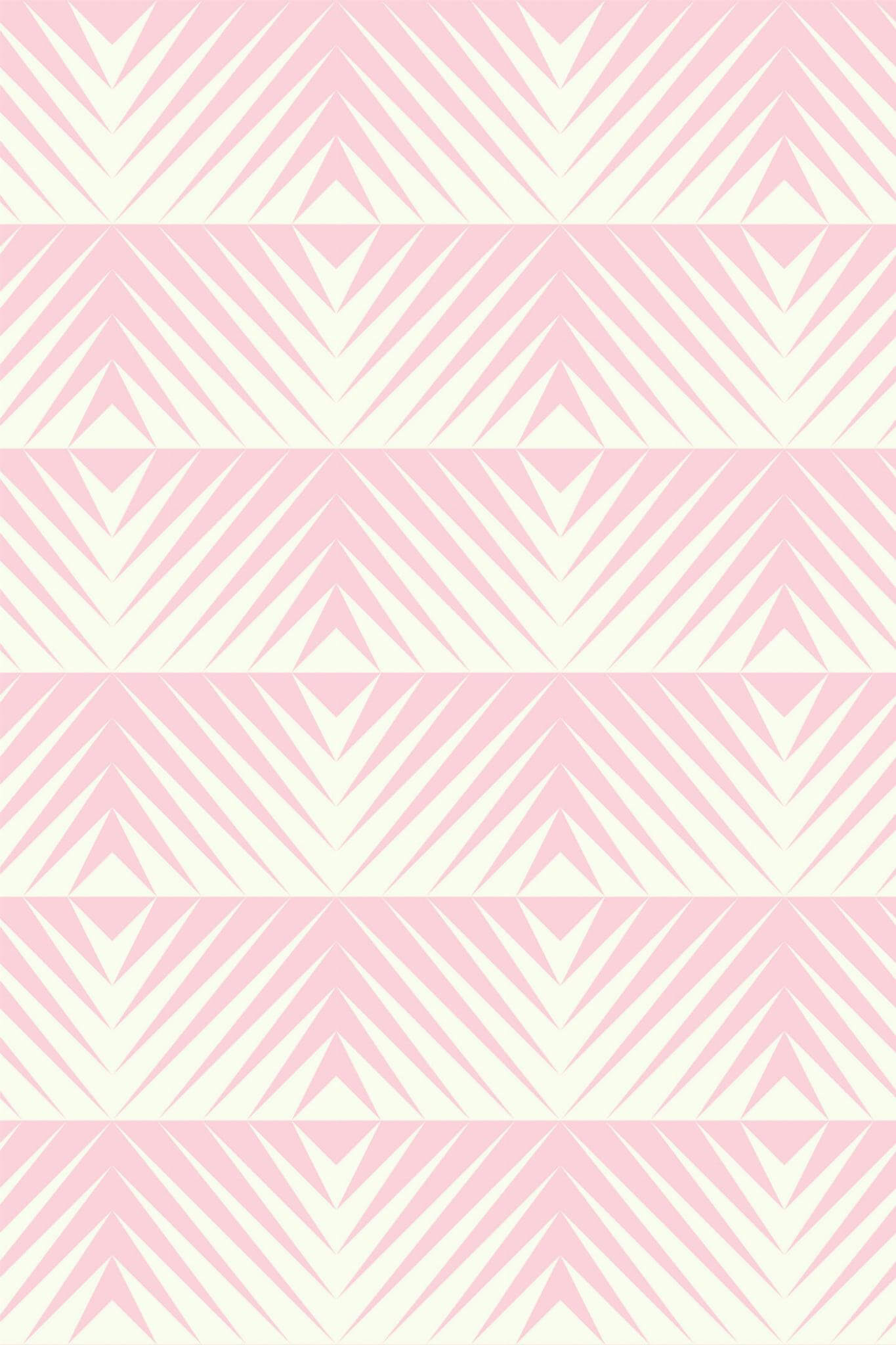 Pastel pink geometric Wallpaper - Image 2
