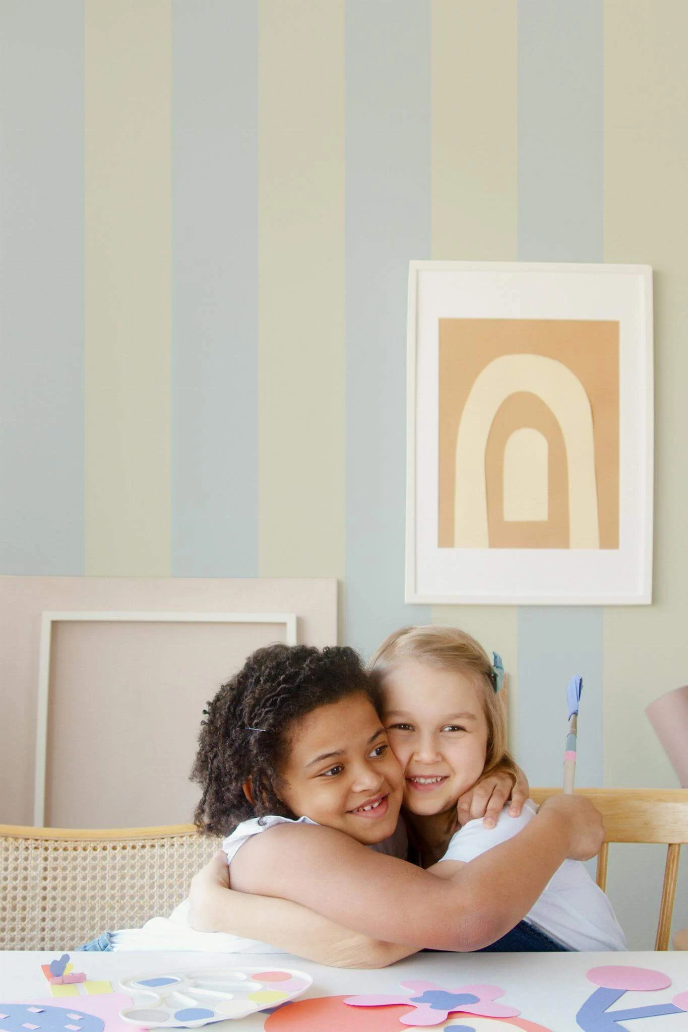 Pastel striped design Wallpaper - Image 4