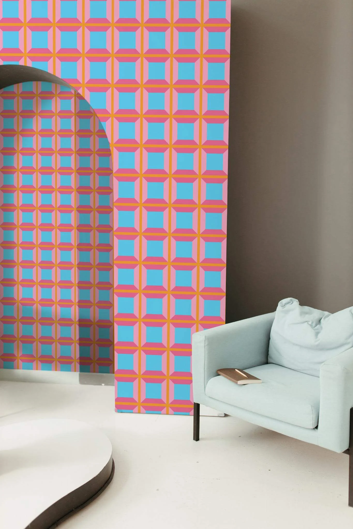 Vibrant Geometric Dreamscape Wallpaper - Image 3