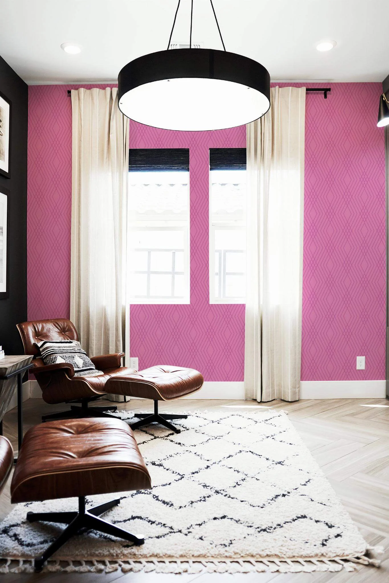 Pink fine lines Wallpaper - Image 4