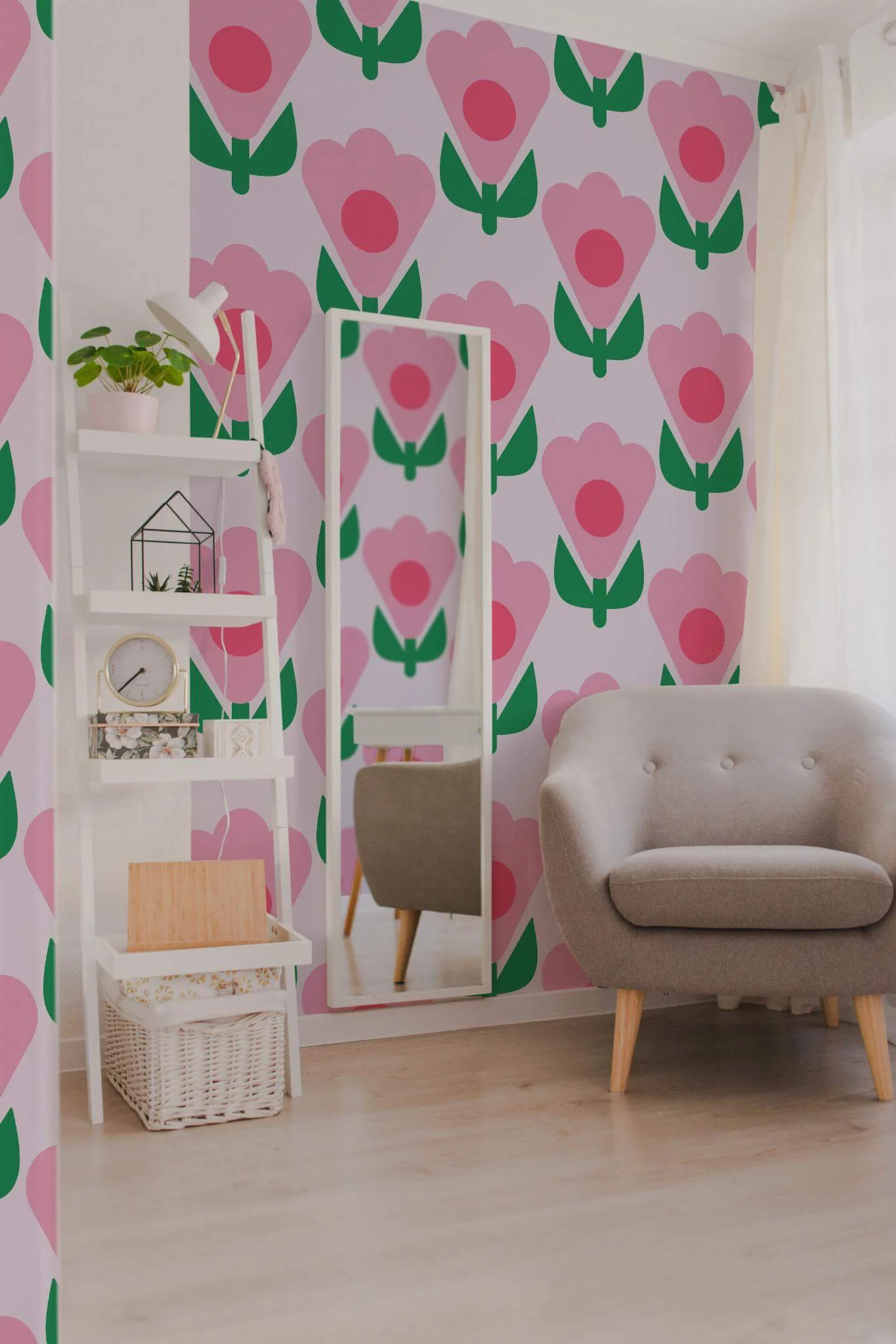 Pink flowers Wallpaper - Image 4