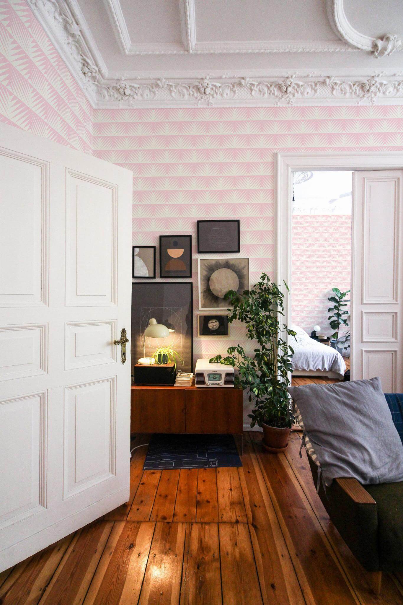 Pastel pink geometric Wallpaper - Image 3