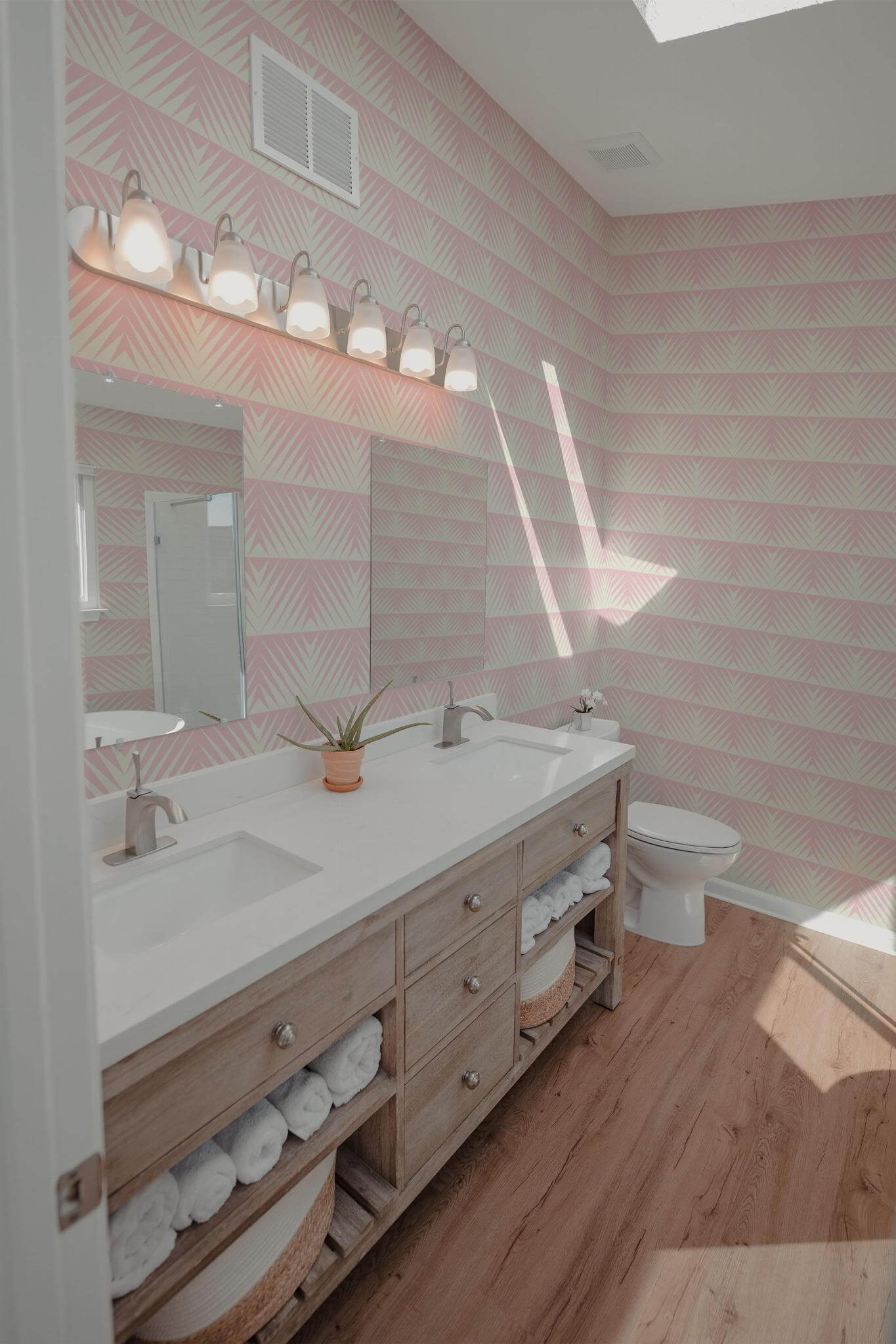Pastel pink geometric Wallpaper - Image 4