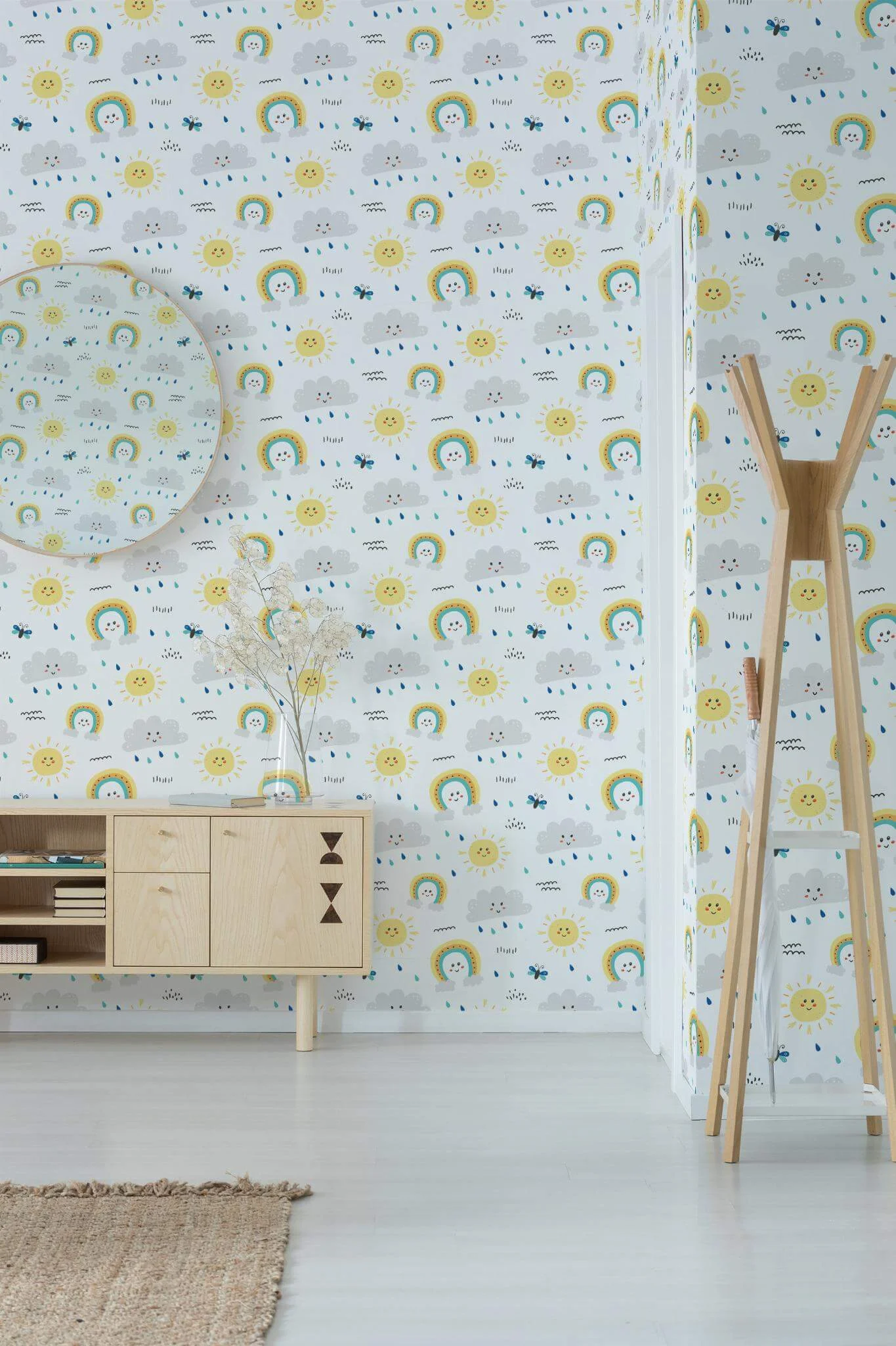Rainbow nursery Wallpaper - Image 3