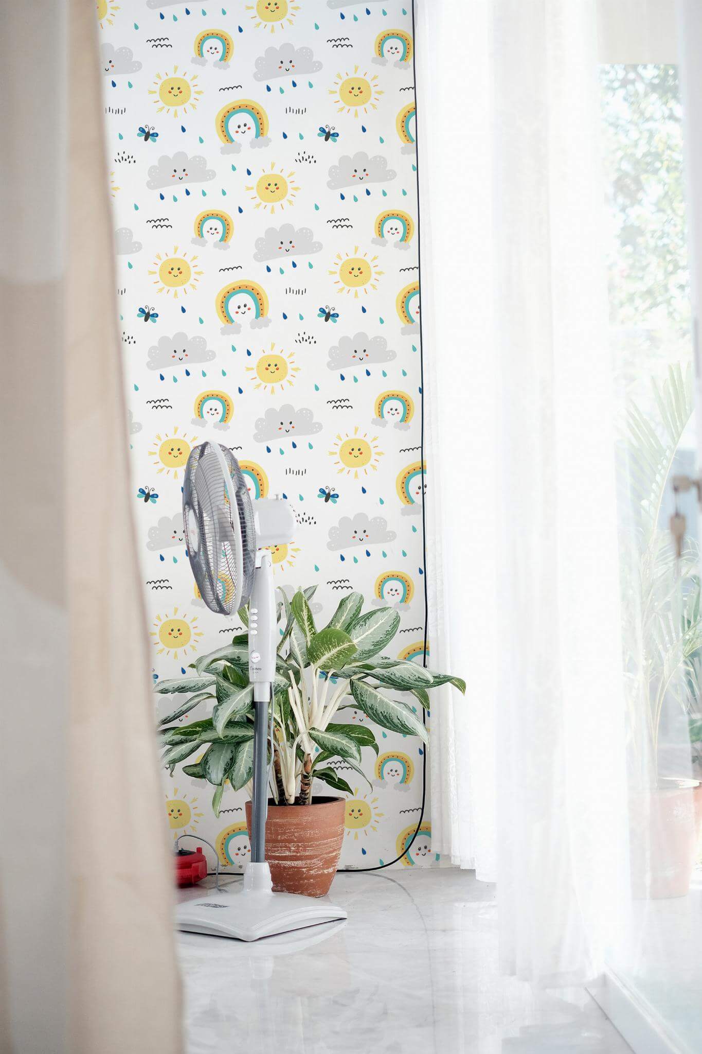 Rainbow nursery Wallpaper | Shop SafetyMat™