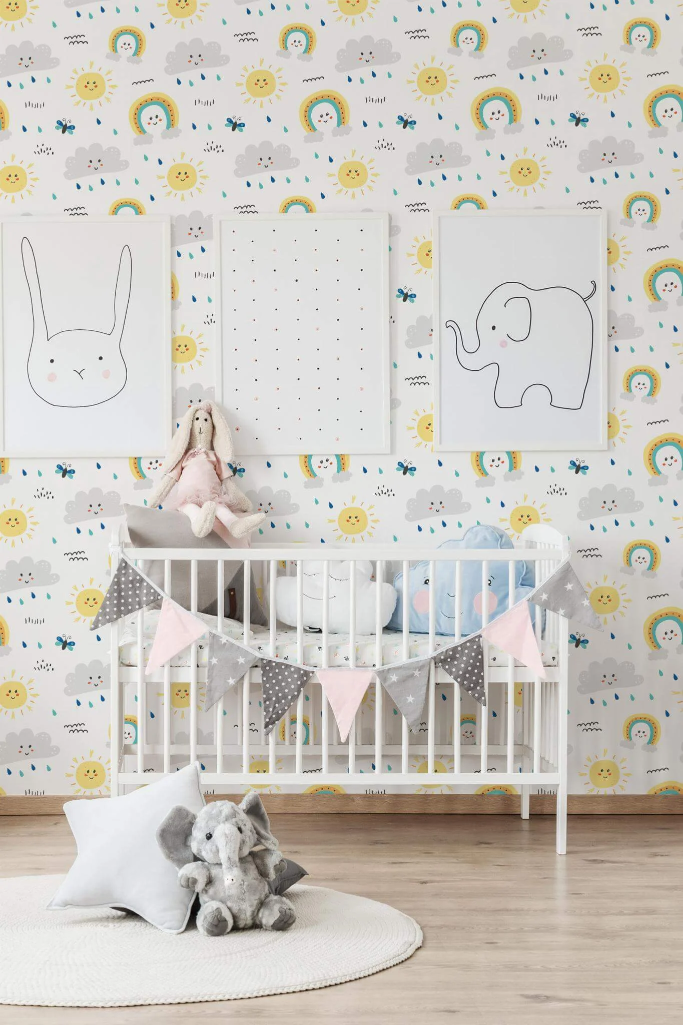 Rainbow nursery Wallpaper - Image 4