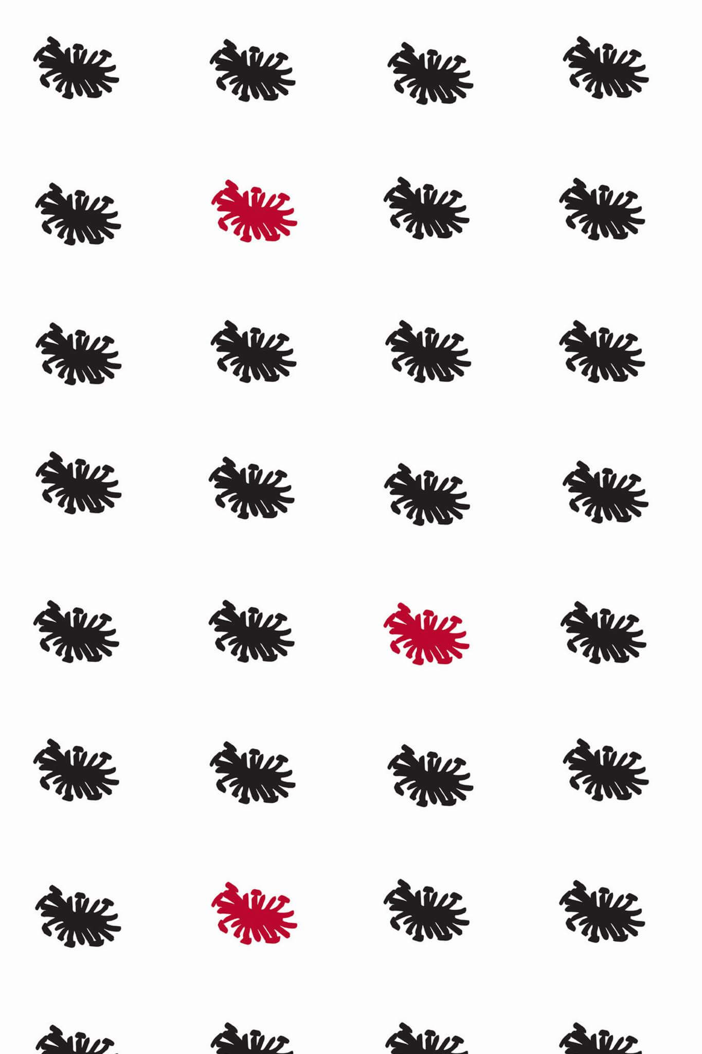 Red and black geometric Wallpaper - Image 2